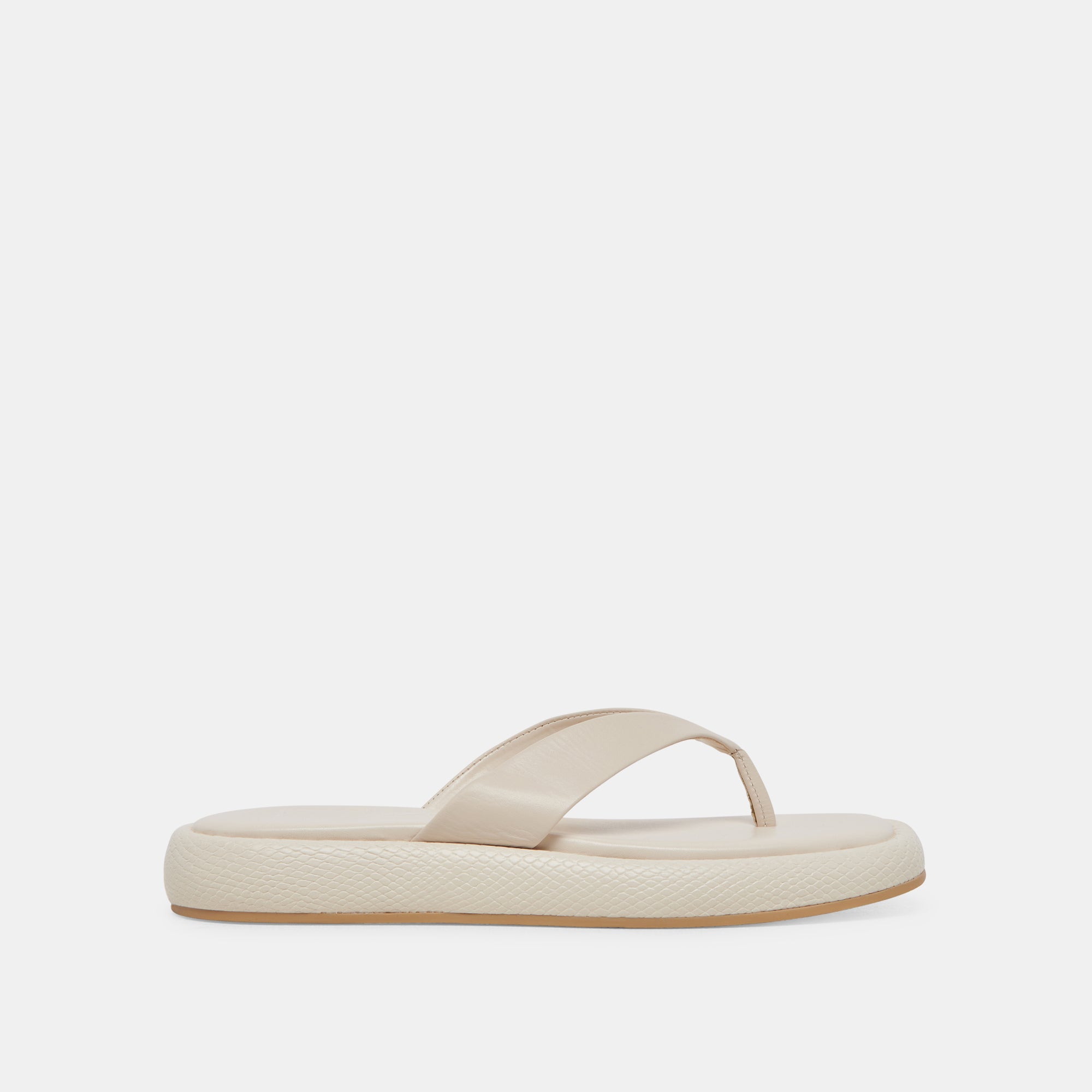 ADIN SANDALS Women's Ivory Leather Sandals - Comfortable Summer Casual Shoes for Beach, Vacation & Everyday Wear