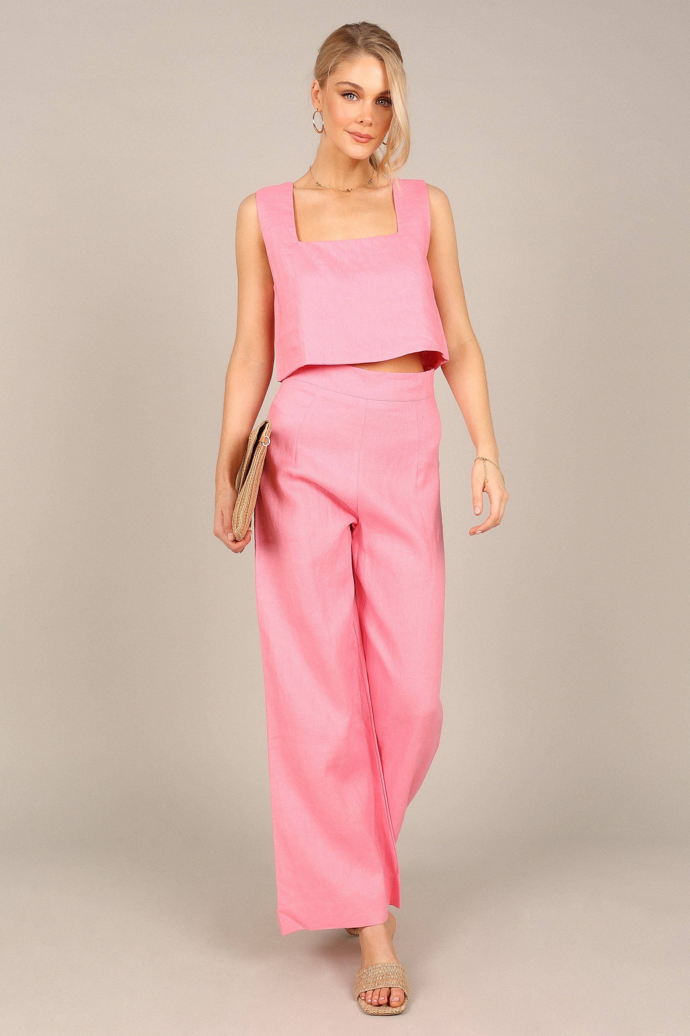 Devlin Women's Pink Pants - Stylish & Comfortable High-Waisted Trousers for Work, Office & Casual Wear