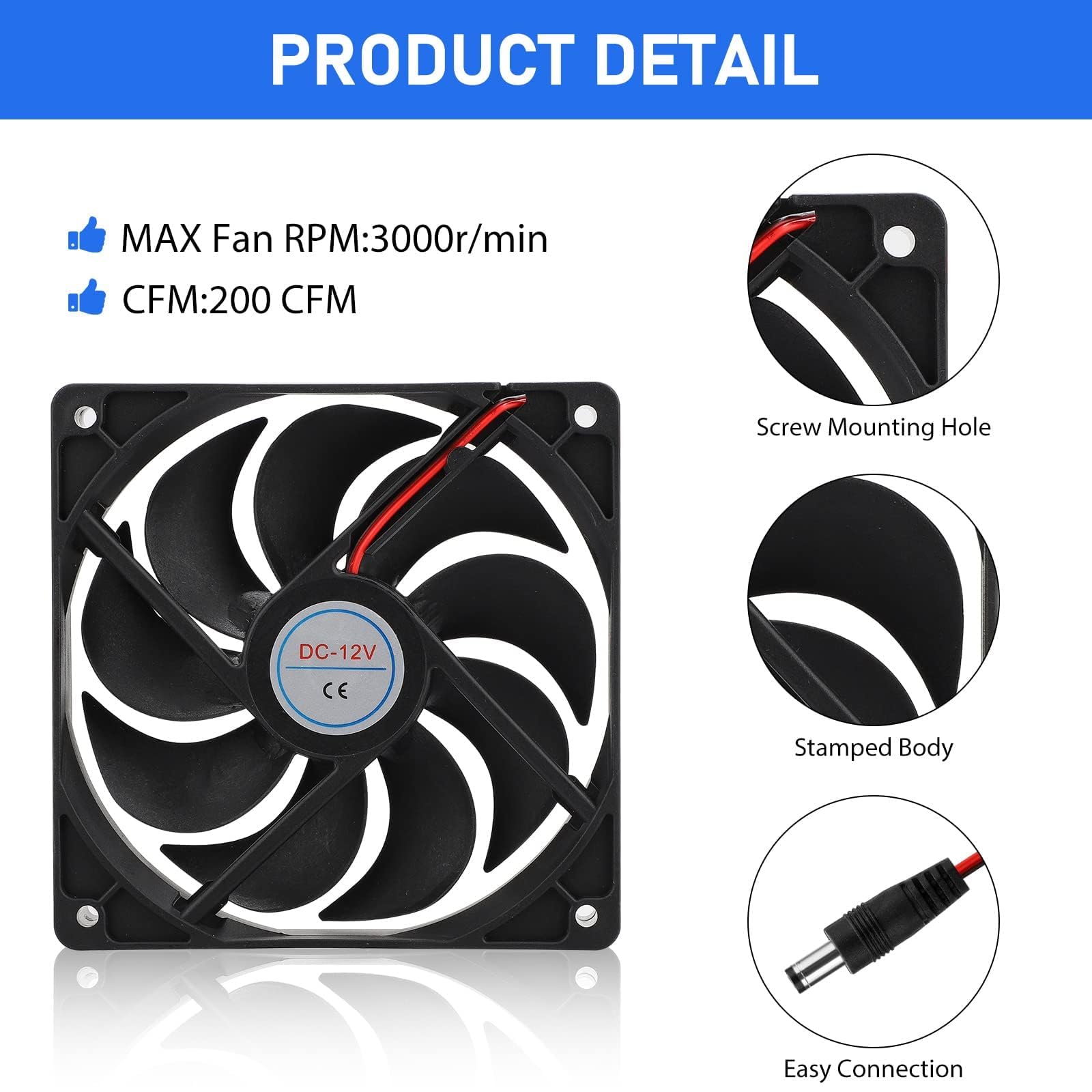 EEEKit 10W 12V Solar Powered Ventilation Fan Kit with Dual Solar Panels & 2m Cable - Outdoor Window Exhaust Fan for Greenhouse, Chicken Coop, Dog House, RV, Shed (Perfect for Cooling & Air Circulation in Small Spaces)