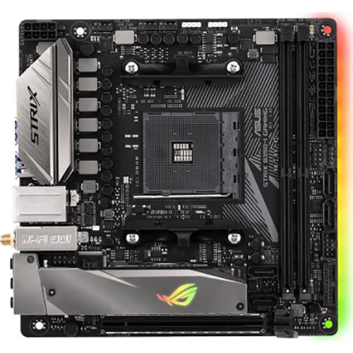 ASUS ROG STRIX B350-I Gaming AM4 Mini ITX Motherboard - AMD Ryzen Compatible, 32GB DDR4, PCIe 3.0 - Perfect for Compact Gaming PCs & Home Theater Builds