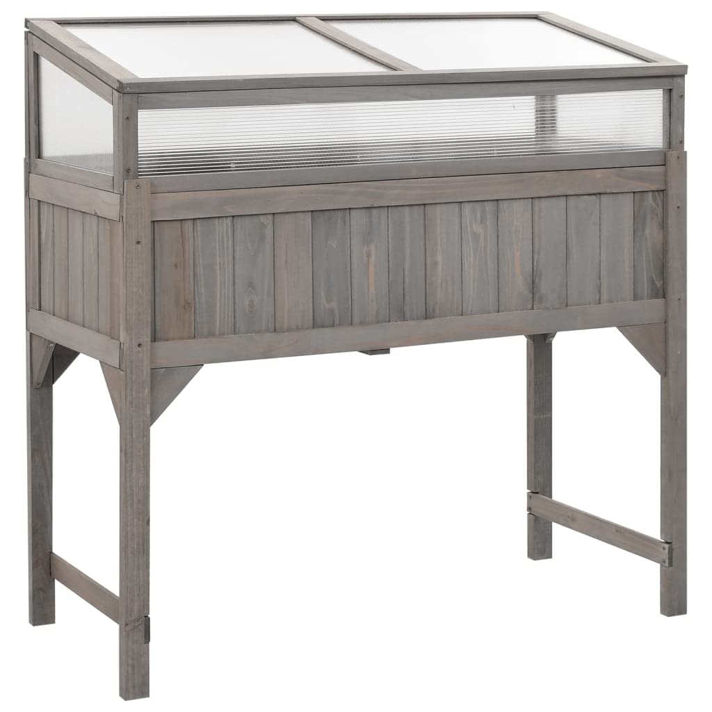 Raised Garden Bed with Greenhouse Cover - 43.3