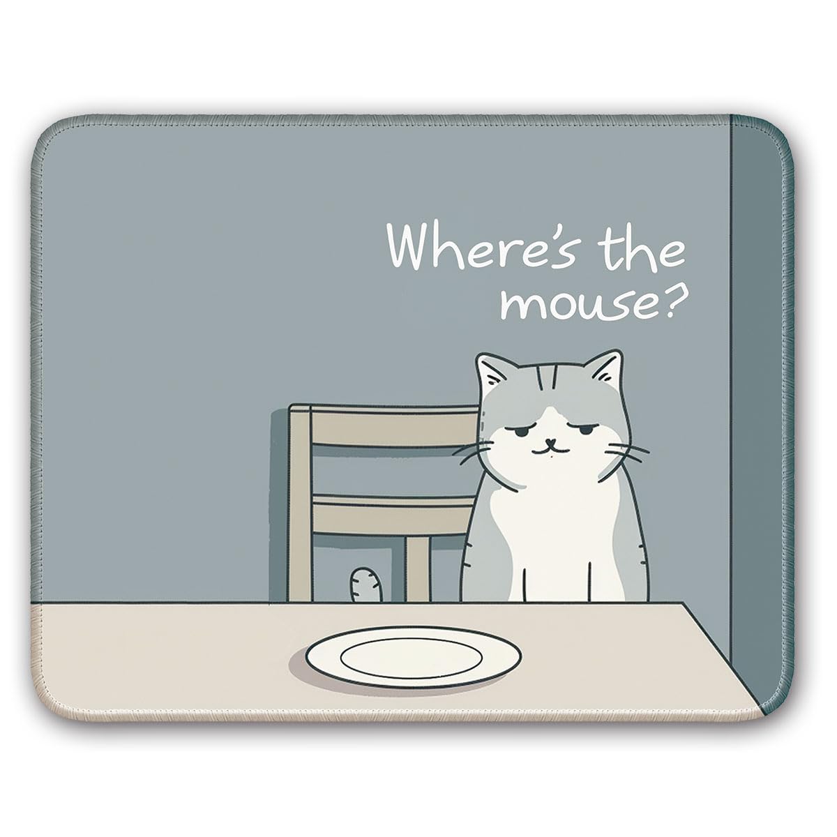 Non-Slip Gaming Mouse Pad with Cat Design - 8x10 Inch Ergonomic Computer Mousepad for PC, Laptop & Gamers - Perfect for Office Work, Gaming Sessions & Home Decor