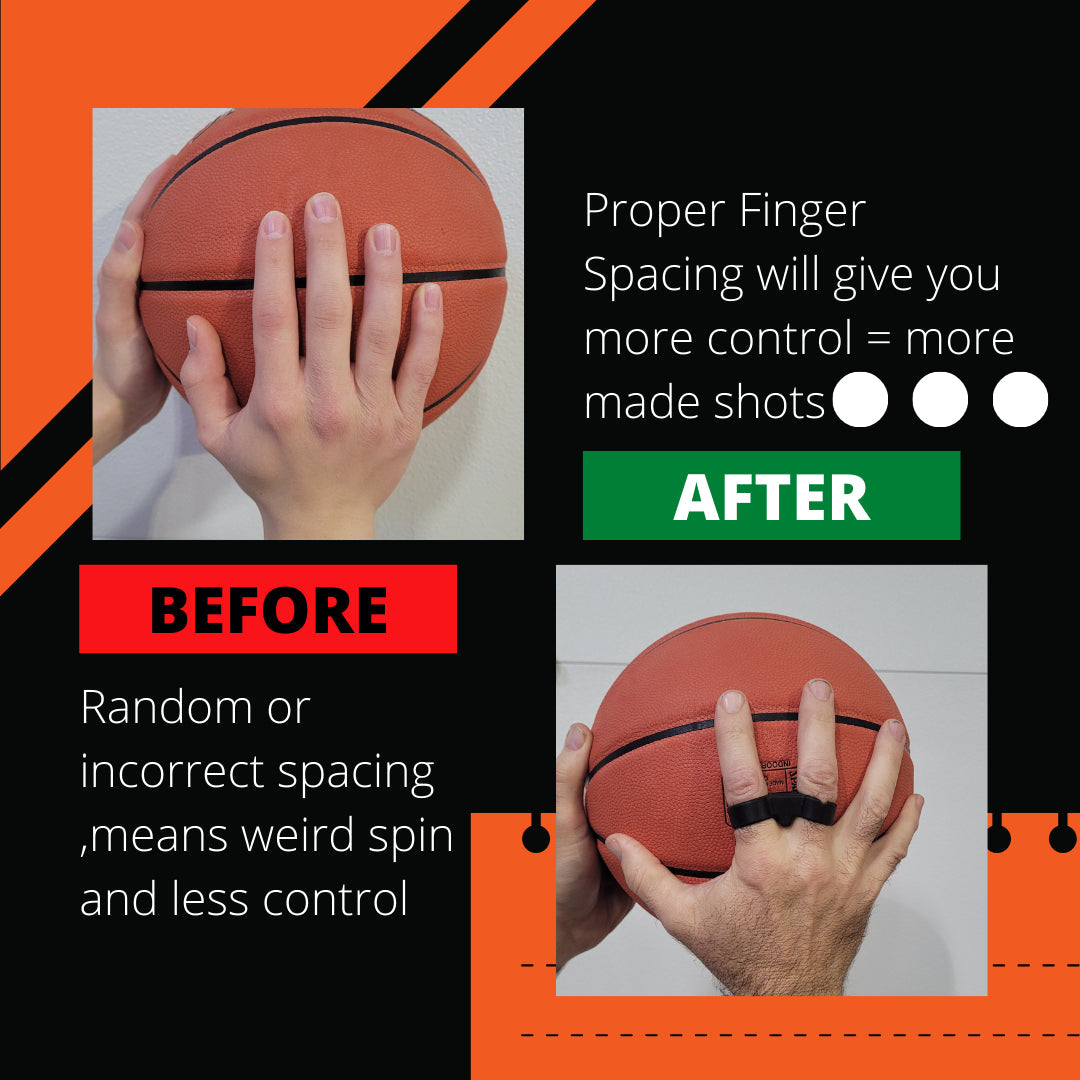 Basketball Finger Spacer Training Aid - Improve Shooting Accuracy & Grip - Perfect for Basketball Practice, Games & Skill Development