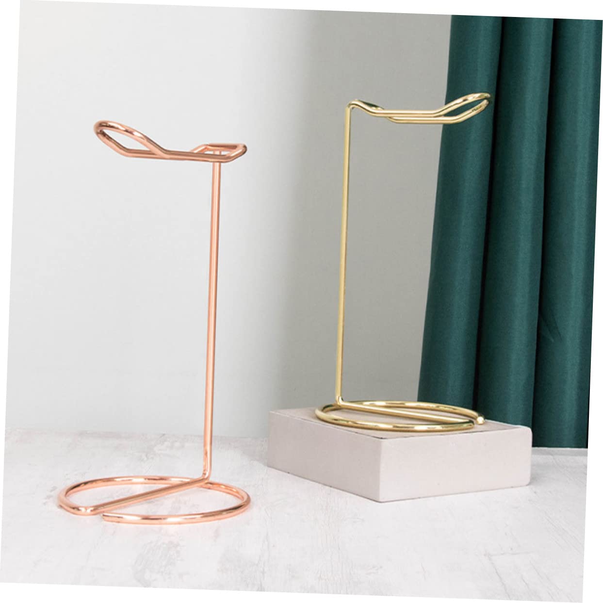 PRETYZOOM 3-Pack Metal Headphone Stand - Premium Headset Holder with Non-Slip Base for Desk, Gaming Setup, Office & Home Organization - Space-Saving Earphone Hanger Bracket for AirPods, Beats, Sony Headphones
