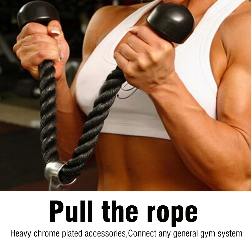 VGEBY1 Gym Pull Rope - Heavy Duty Biceps & Triceps Training Cable Attachment for Strength Workouts - Perfect for Home Gym, CrossFit & Functional Fitness Training