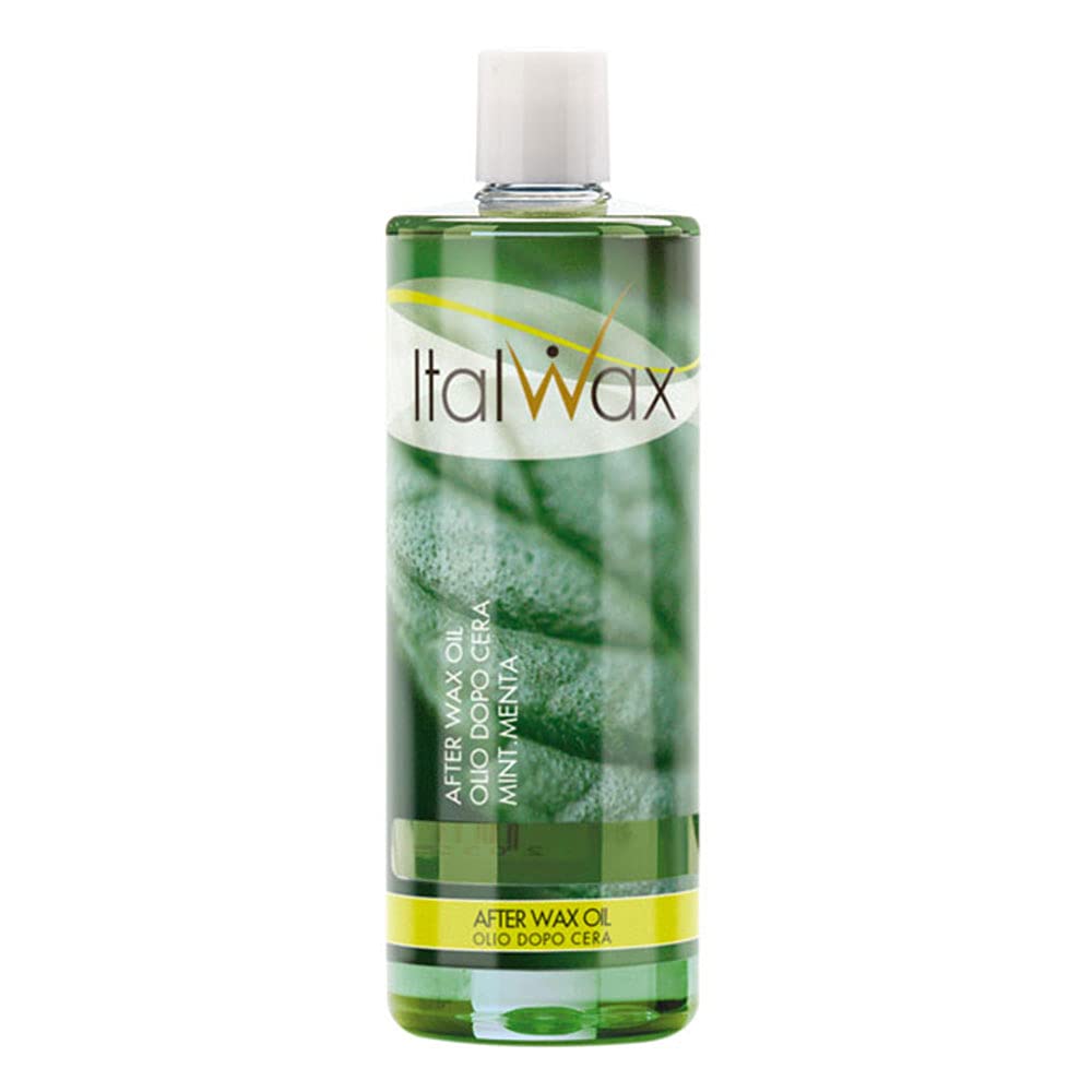 Italwax After Wax Care Lotion - 500ml (16.95fl.oz) - Natural Mint-Scented Moisturizer with Vegetable Oils - Soothes Skin & Removes Wax Residue - Perfect for Post-Waxing, Hair Removal & Sensitive Skin Care