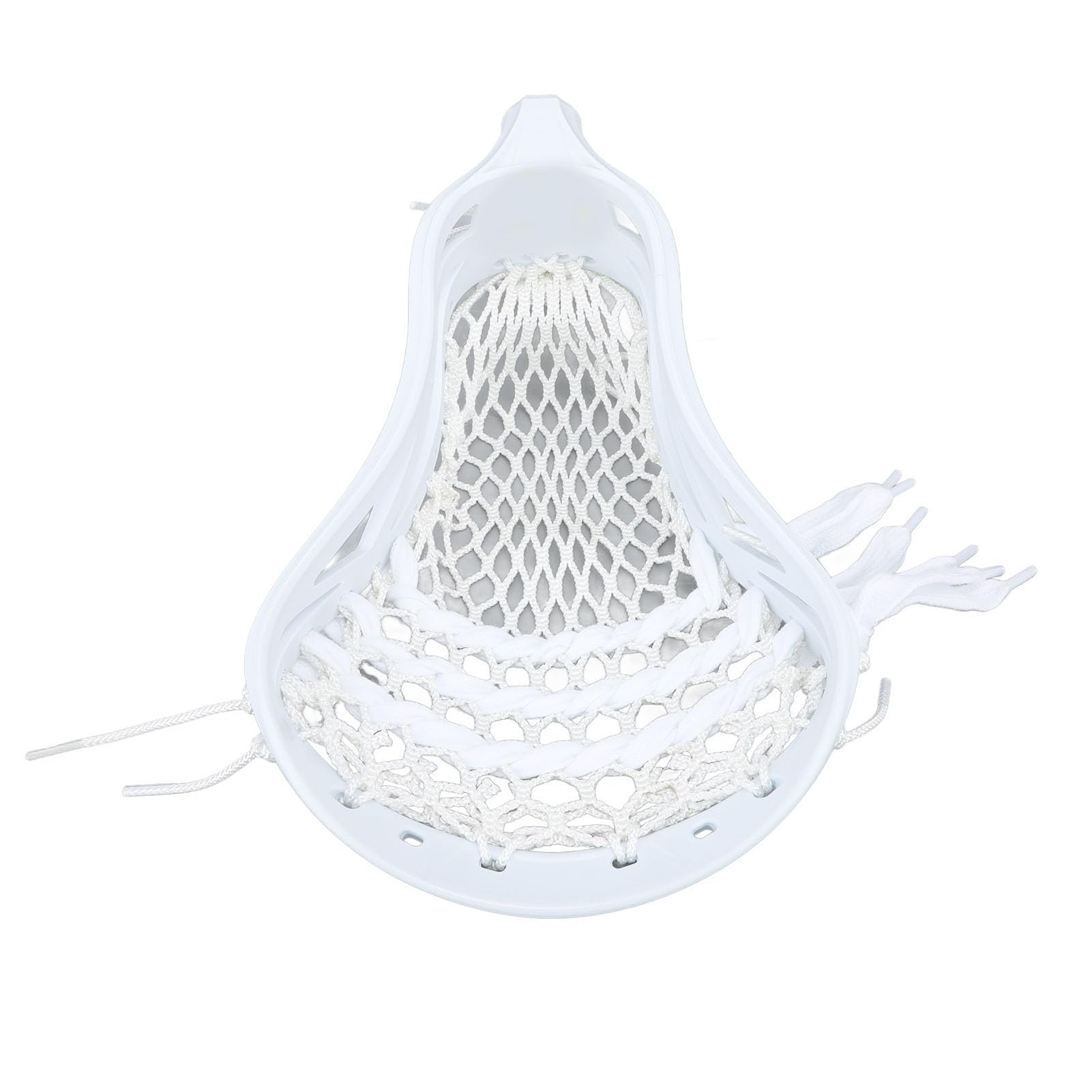 Men's Lacrosse Goalie Head - Durable Mesh Strung Nylon Stick for Training & Competition - Perfect for Goalies in Practice & Games