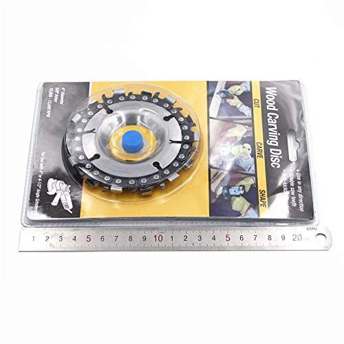 14-Tooth 4-Inch Angle Grinder Chain Plate for Woodworking - Wide Tooth Wood Cutting Disc, Serrated Slotted Piece for DIY Projects & Carpentry - Perfect for Chainsaw Milling, Log Cutting & Woodcrafting
