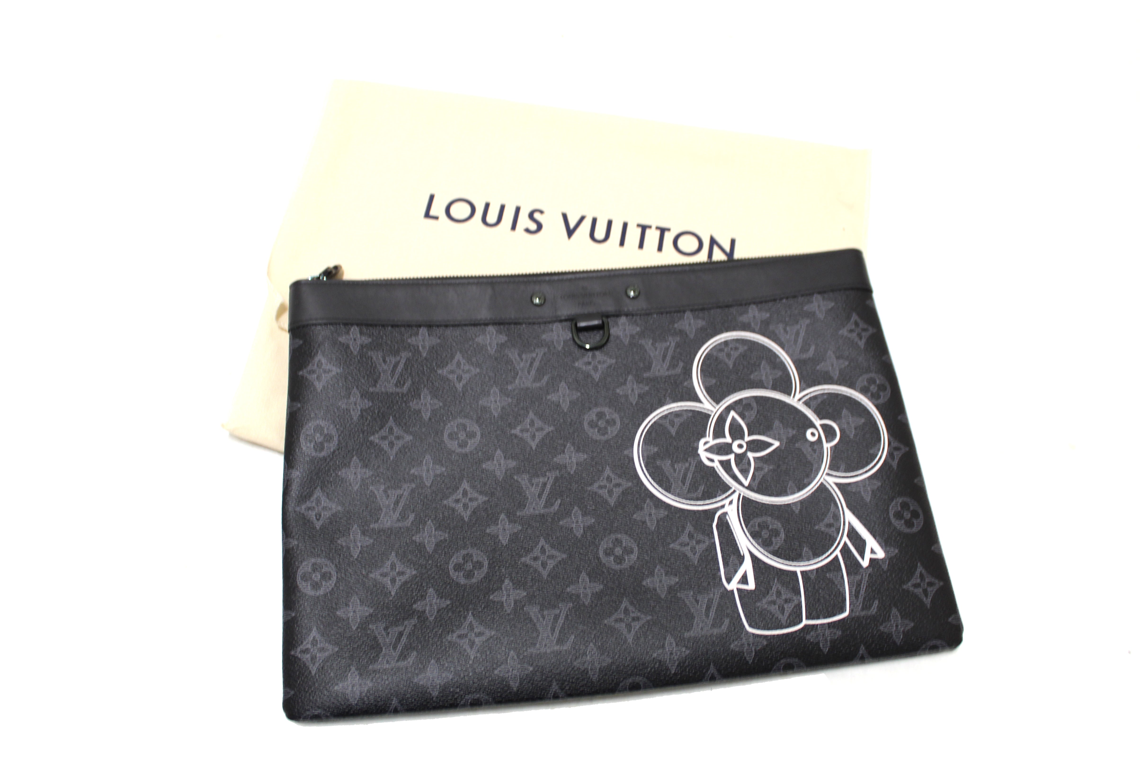 Authentic Louis Vuitton Apollo GM Vivienne Eclipse Pochette Clutch Bag - Luxury Designer Crossbody Purse for Women, Perfect for Parties, Date Nights & Special Occasions