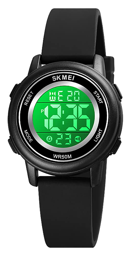 Women's Digital Sports Watch with Stopwatch, Calendar & Alarm - 50m Waterproof for Running, Swimming & Outdoor Activities