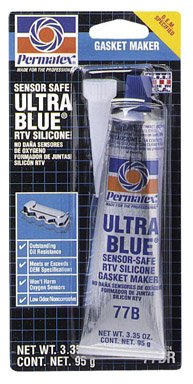 Permatex 81724 3 Oz Ultra Blue RTV Silicone Gasket Maker - High Temperature Resistant Sealant for Automotive, Marine & Industrial Use - Perfect for Engine Gaskets, Valve Covers & Water Pump Repairs
