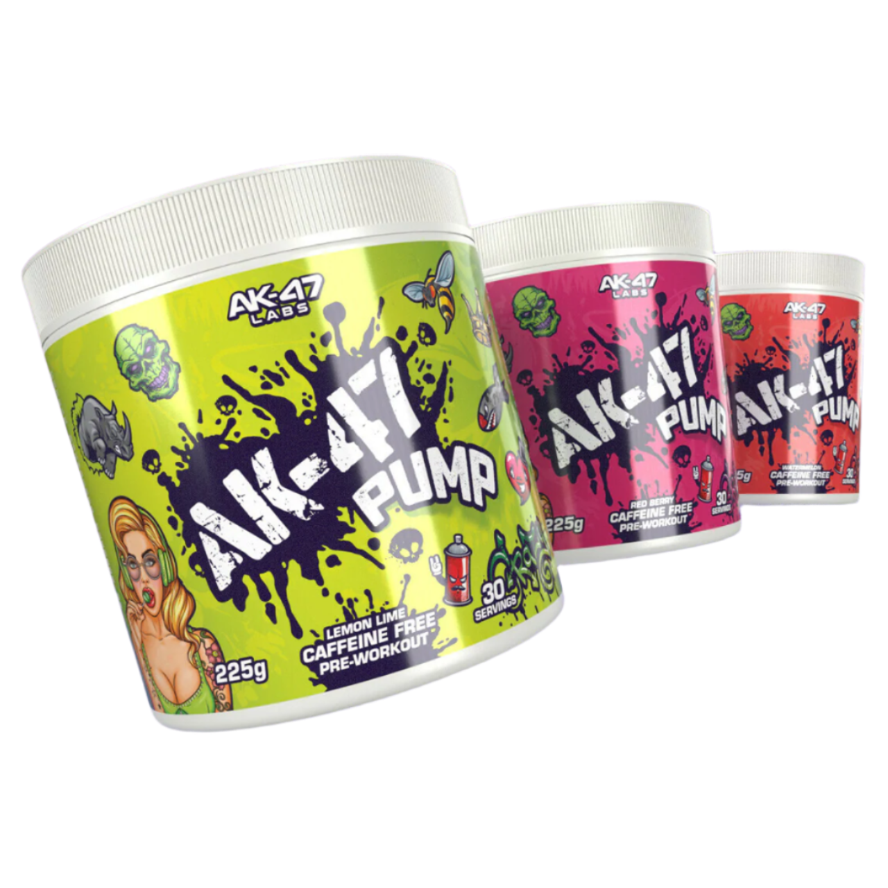 AK 47 Labs Pump 225g Pre-Workout Supplement - Boost Energy & Focus for Intense Gym Sessions & Bodybuilding