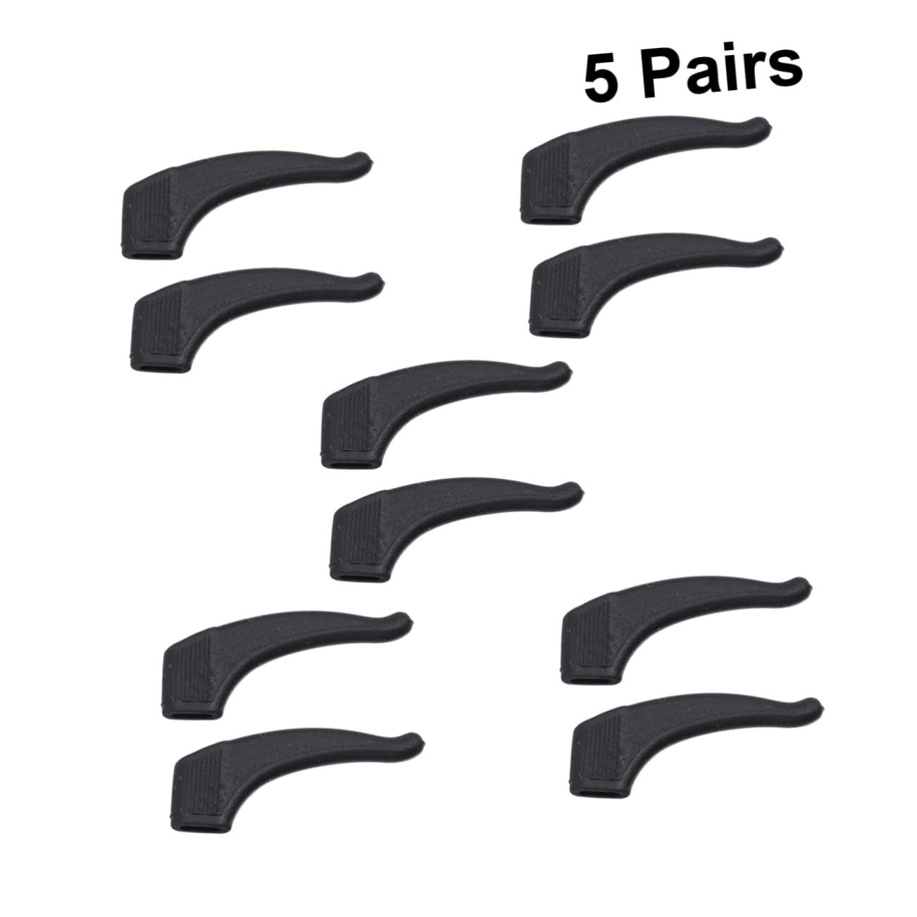 GLEAVI 5 Pairs Anti-Slip Glasses Ear Hooks - Comfortable Eyewear Grips for Glasses & Sunglasses - Perfect for Sports, Running & Active Lifestyles