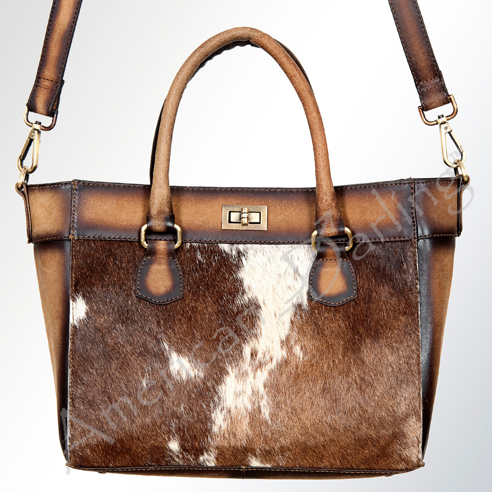 American Darling ADBGI138B Genuine Leather Women's Tote Handbag - Western Style Purse for Work, Travel & Everyday Use