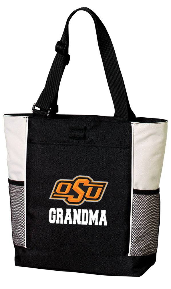 OSU Cowboys Grandma Tote Bag - Oklahoma State University Gift for Grandma - Durable Cotton Shopper for Beach, Pool, Travel & Grocery Shopping