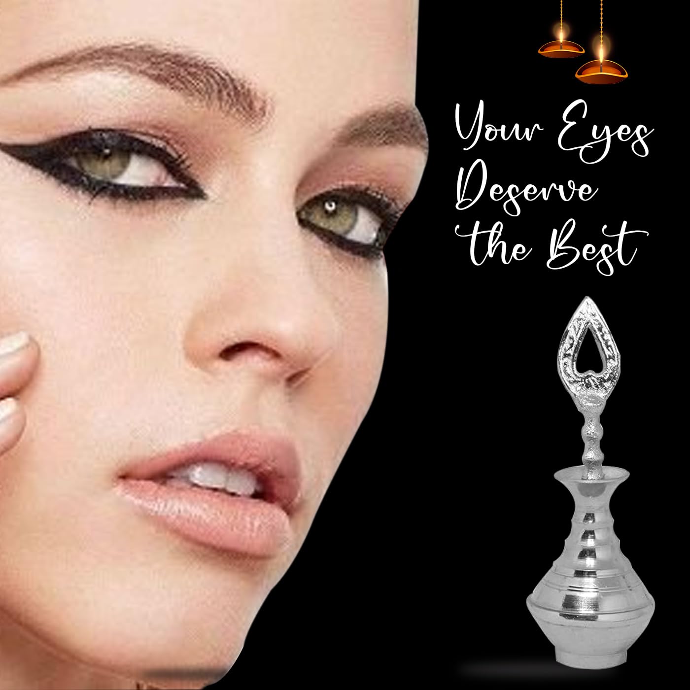 Baal Traditional Silver Surmedani for Women & Newborn Babies - Natural Eye Care & Protection | Perfect for Daily Use, Travel & Cultural Ceremonies