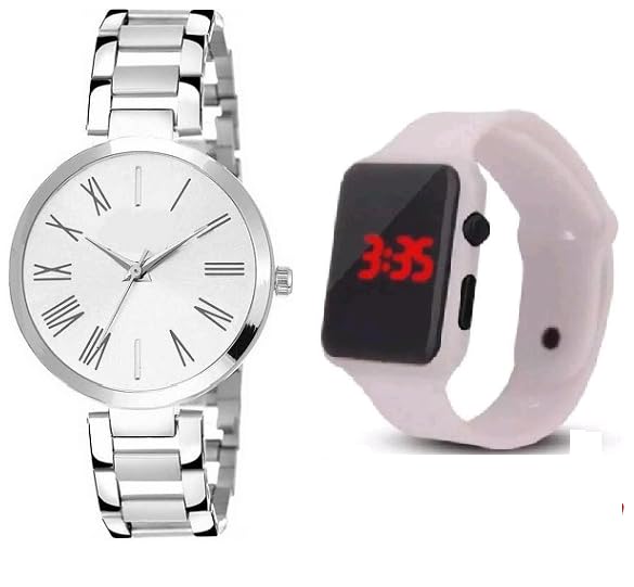 Stylish Women's Combo Watch Set (SR-496 AT-4961) - 2-Pack Fashion Watches for Everyday Wear & Special Occasions