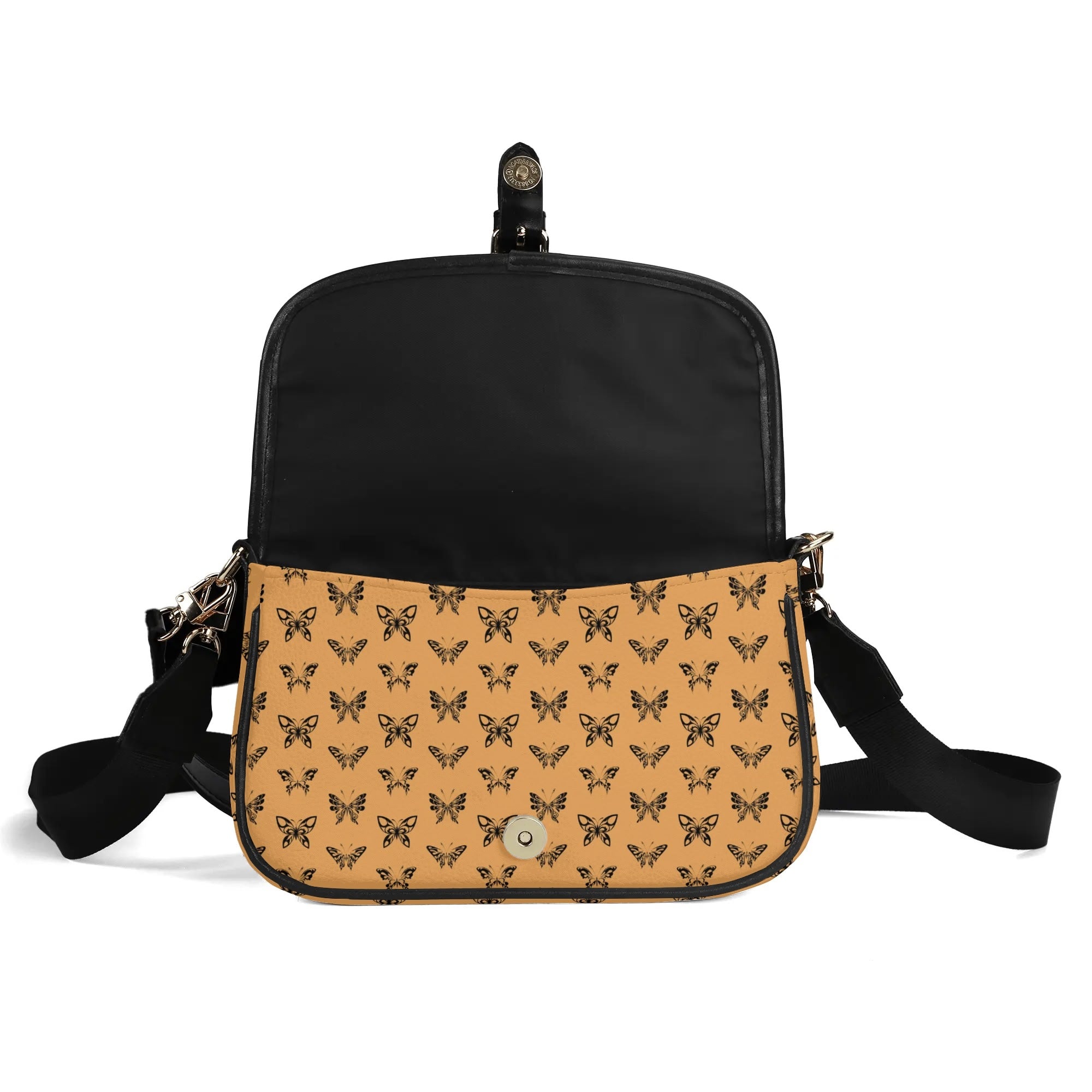 Elegant Ink Butterfly Chain Shoulder Bag for Women - Stylish Crossbody Purse for Party, Wedding & Evening Outfits