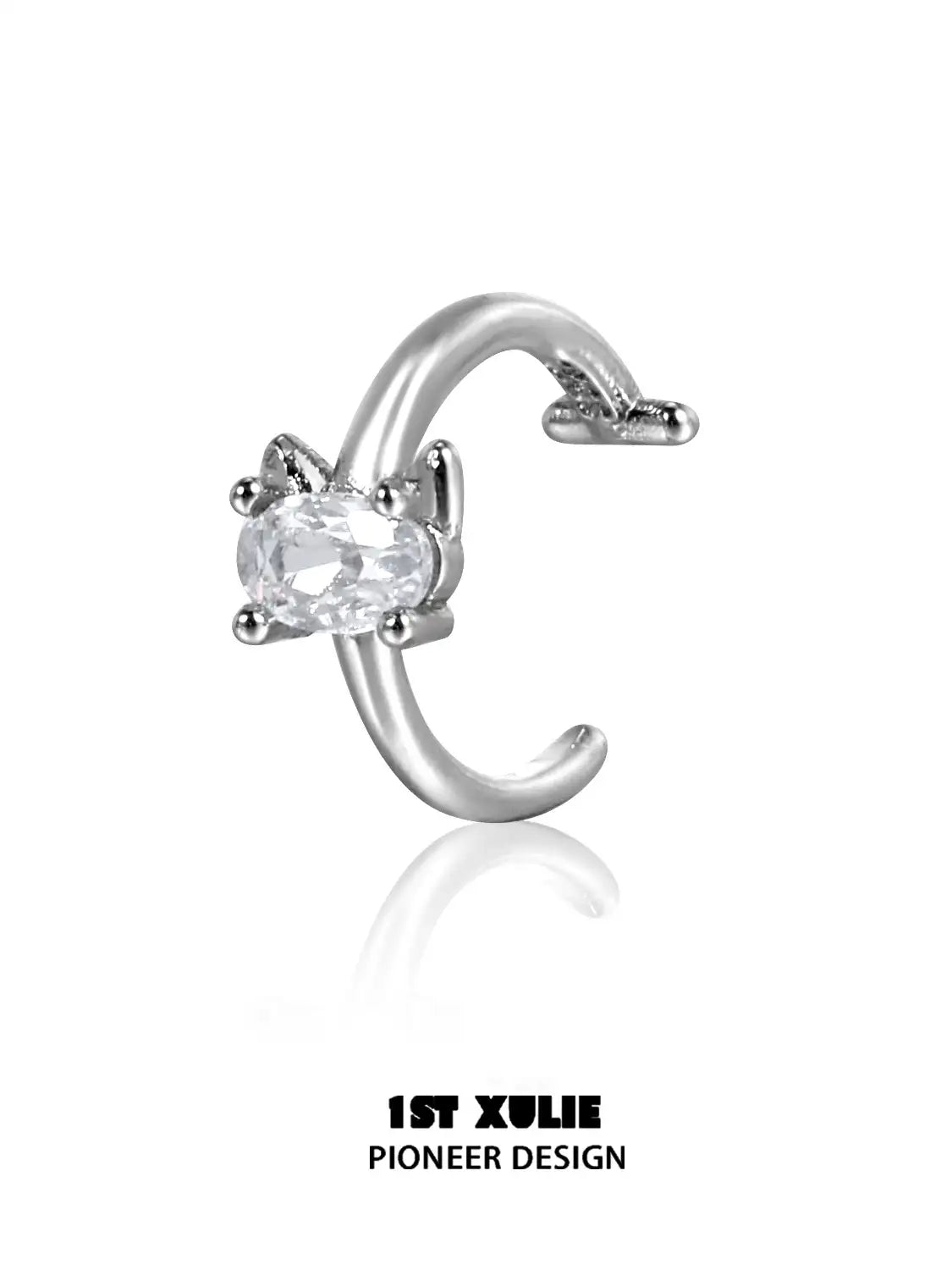 925 Sterling Silver Kitty Zircon Lipstick Pendant Necklace - Elegant Animal Jewelry Gift for Women, Perfect for Valentine's Day, Birthday & Anniversary Gifts