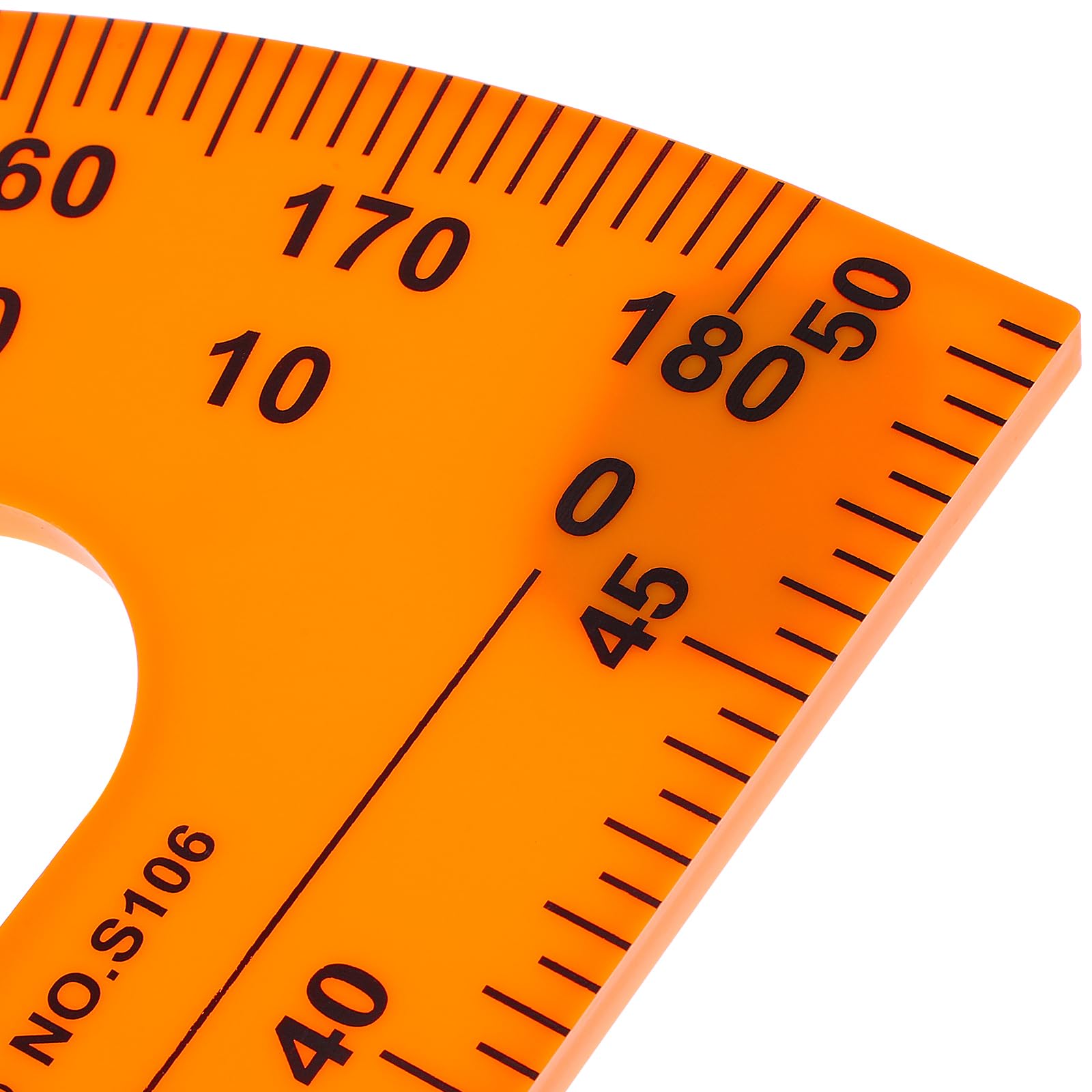 Kisangel Magnetic Math Protractor - Plastic Angle Measurement Tool for Geometry Classroom Teaching, Blackboard Drawing with Detachable Handle | Perfect for Teachers, Students & Engineers (Whiteboard, Drafting, STEM Education)