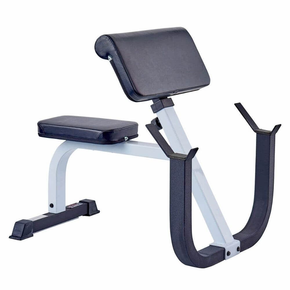York Barbell FTS Preacher Curl Bench - Adjustable Arm Workout Equipment for Biceps & Triceps Training - Perfect for Home Gym & Strength Training