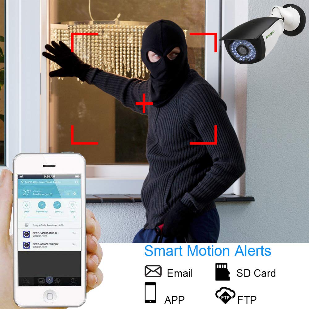 SV3C 5MP POE IP Security Camera Outdoor 2 Pack - Weatherproof IP66, 2-Way Audio, Human Detection, RTSP & Web Browser Access, Supports 128GB SD Card (No WiFi) - Ideal for Home Security, Business Surveillance & Outdoor Monitoring