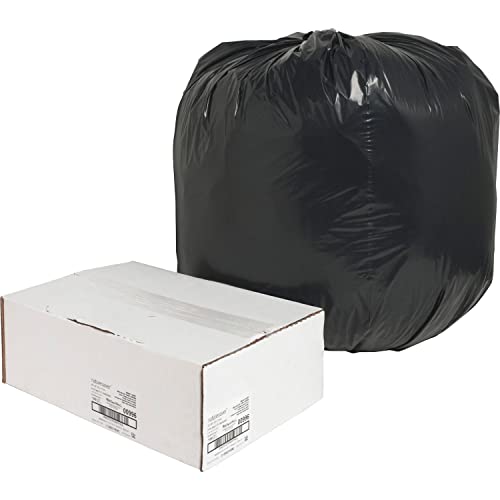 Eco-Friendly Black Low-Density Recycled Trash Bags - Large 30 Gallon Can Liners for Kitchen, Office & Outdoor Waste Disposal