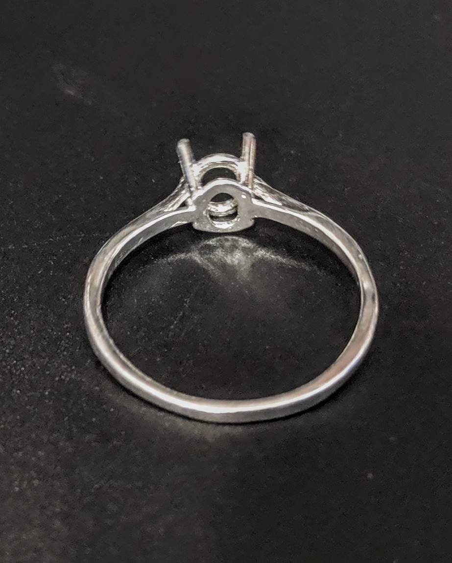 Sterling Silver or 14k Gold 7x5mm 20x15mm Oval Four Prong Ring Setting - Size 6, 7, 8 (163498/143498) - Perfect for Engagement Rings, Wedding Bands & Jewelry Making