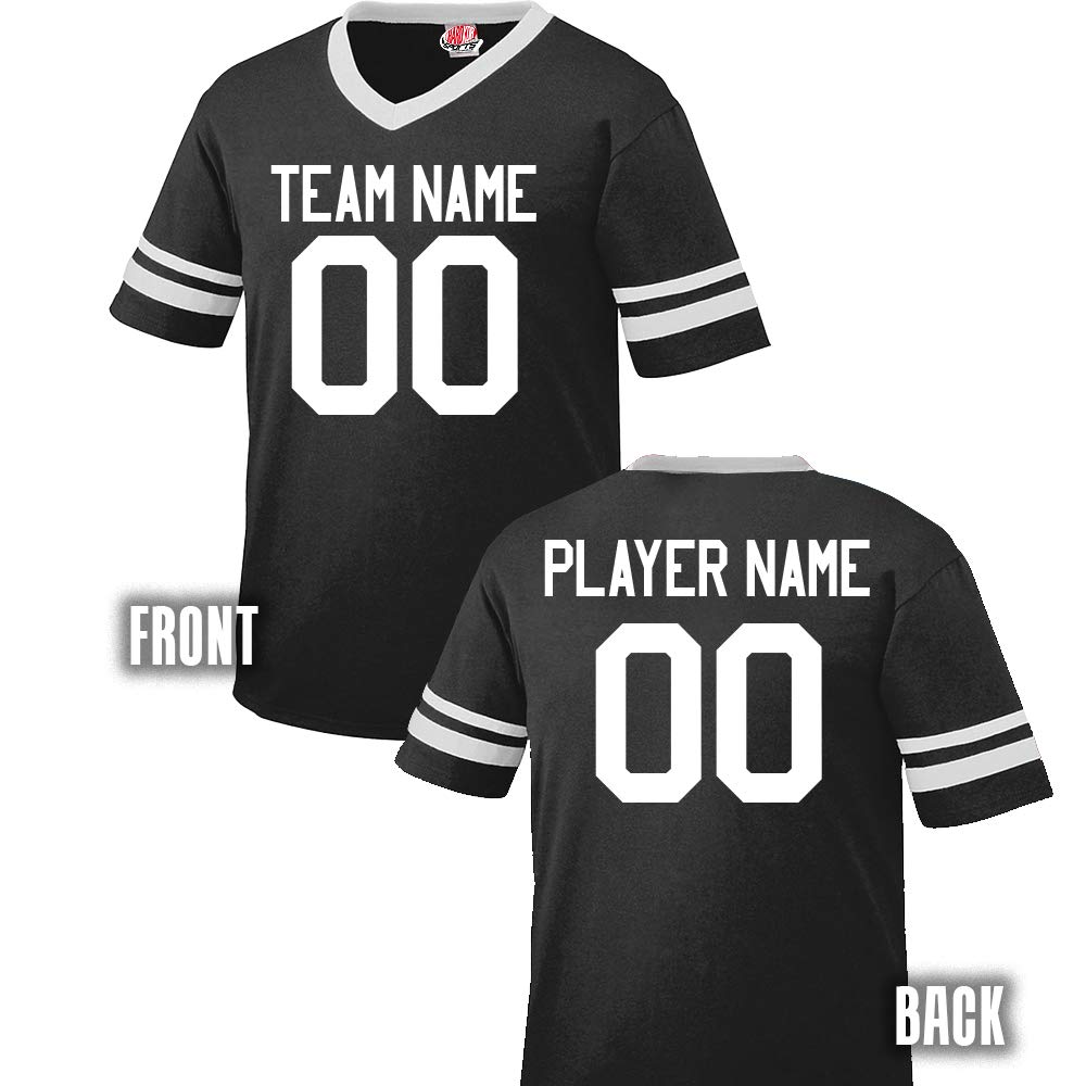 Personalized Toddler Fan Shirt - Custom Name & Number Printed Front & Back - Perfect for Sports Games, Birthday Parties & Family Events