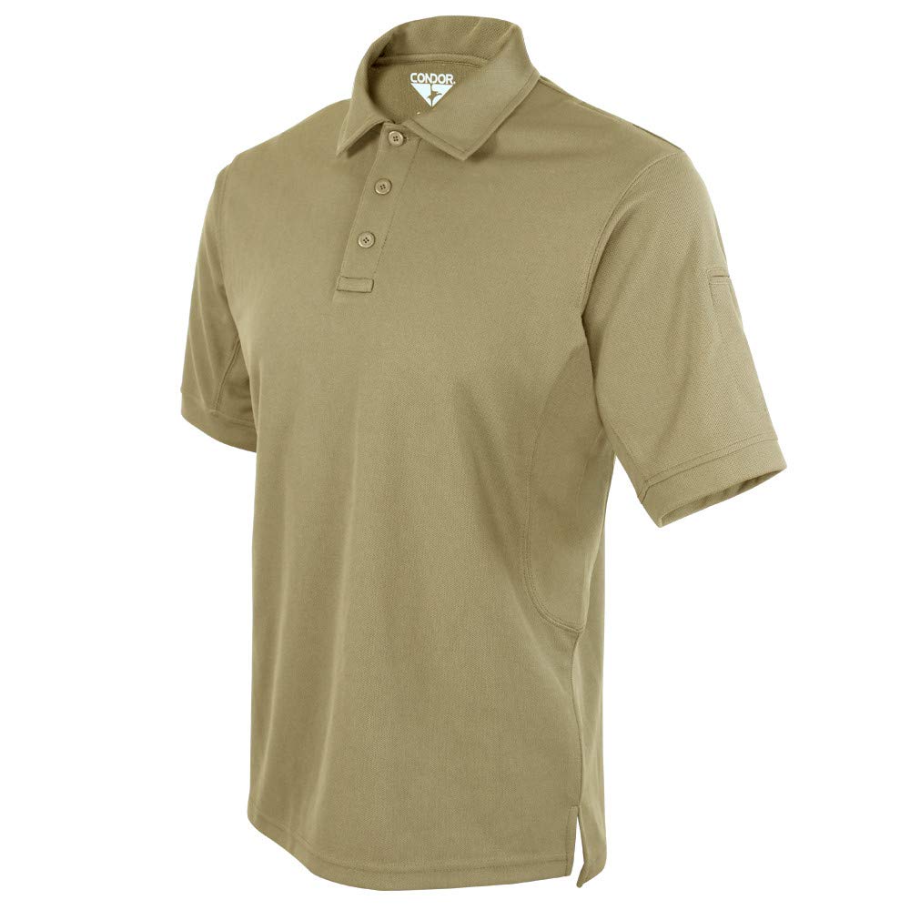 Condor Standard Performance Tactical Polo Shirt - Moisture Wicking, Quick Dry, Durable for Outdoor, Hiking, and Military Use