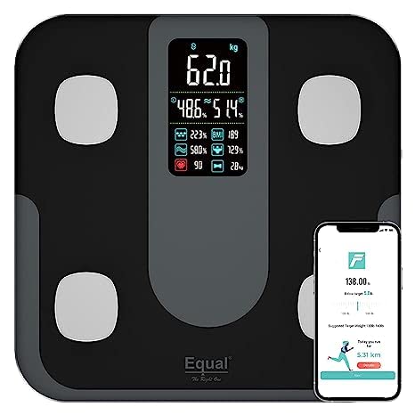Smart Full Body Composition Analyzer Scale - Digital BMI, Body Fat, Muscle Mass & Weight Monitor with Bluetooth Sync - Perfect for Home Gym, Fitness Tracking & Health Management