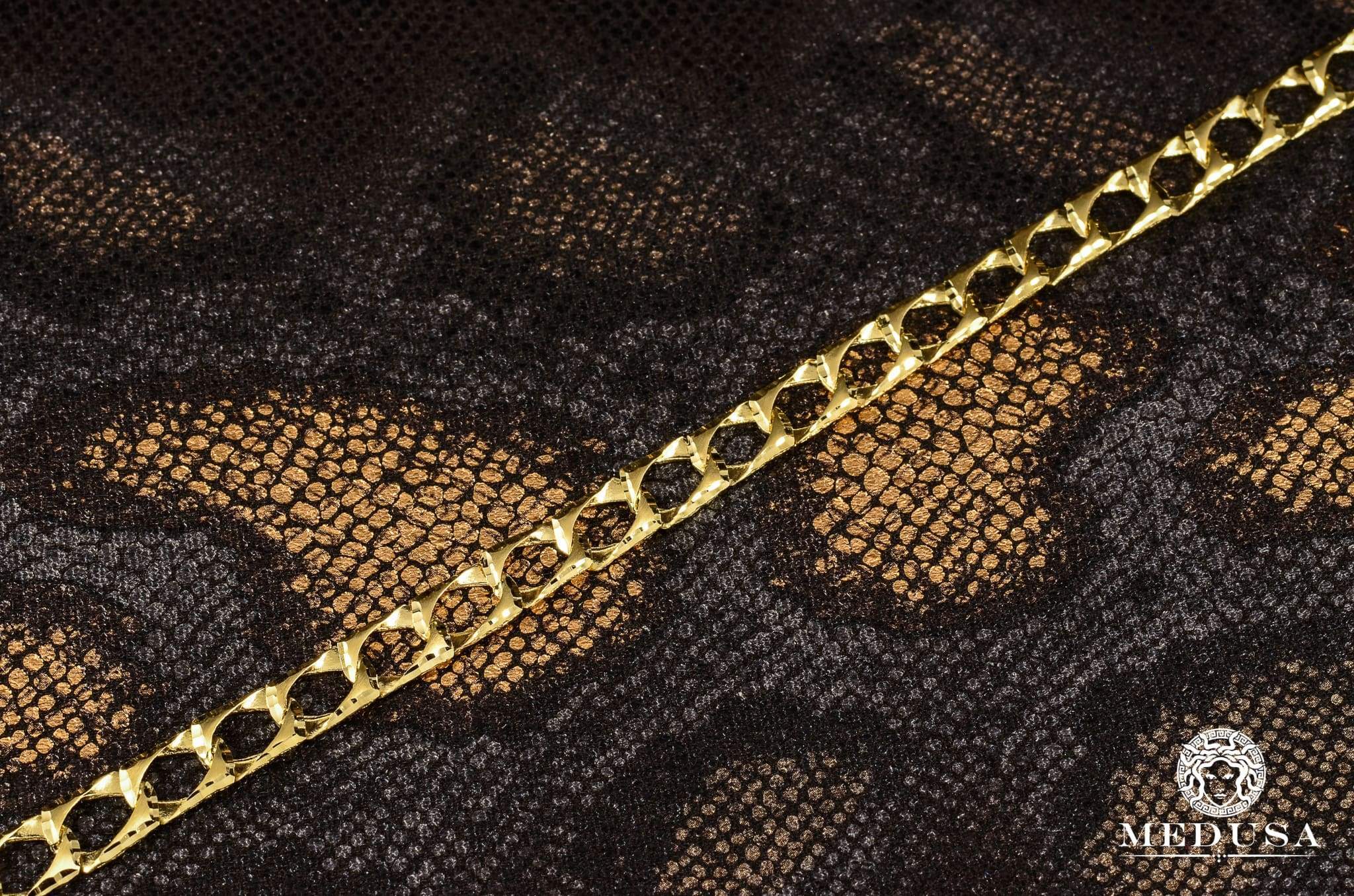 8mm Mesh Albert Chain Necklace in 14K Gold - Elegant & Durable Jewelry for Women, Perfect for Everyday Wear, Parties & Special Occasions