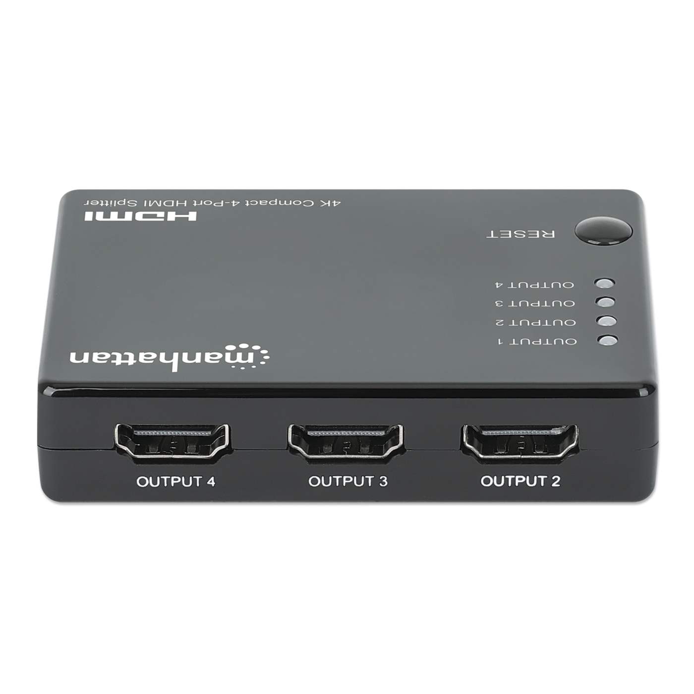 4K Ultra HD HDMI Splitter 1x4 - 4 Port HDMI Switch with High Speed 18Gbps, HDR, 3D Support for Home Theater, Gaming, and Multi-Screen Presentations