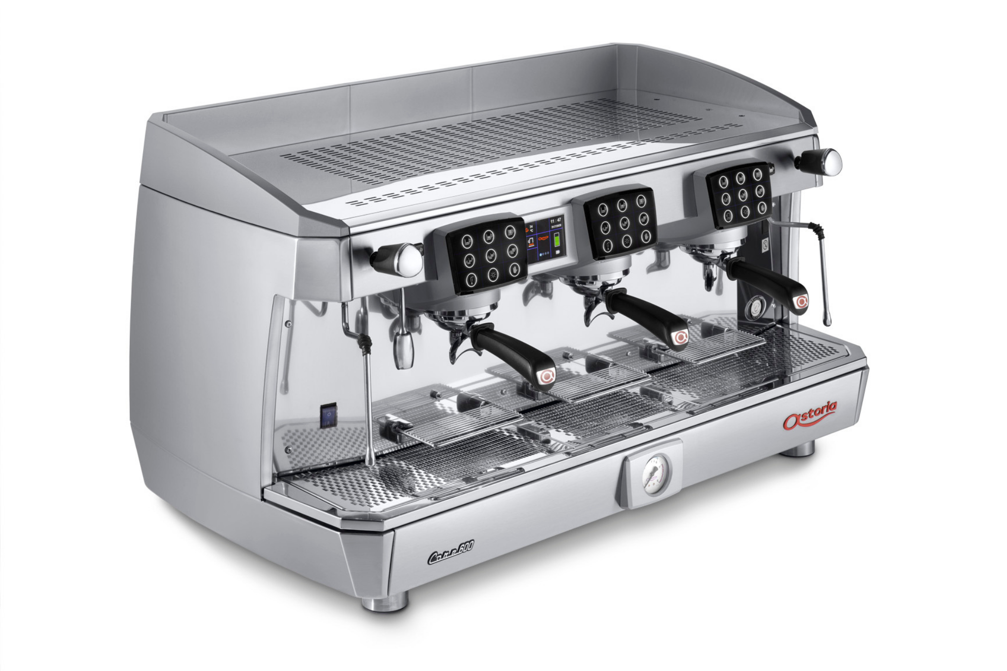 Astoria Core 600 SAE Raised TS 3 Groups Commercial Espresso Machine - Professional Coffee Bar Equipment for Cafes, Restaurants & Offices
