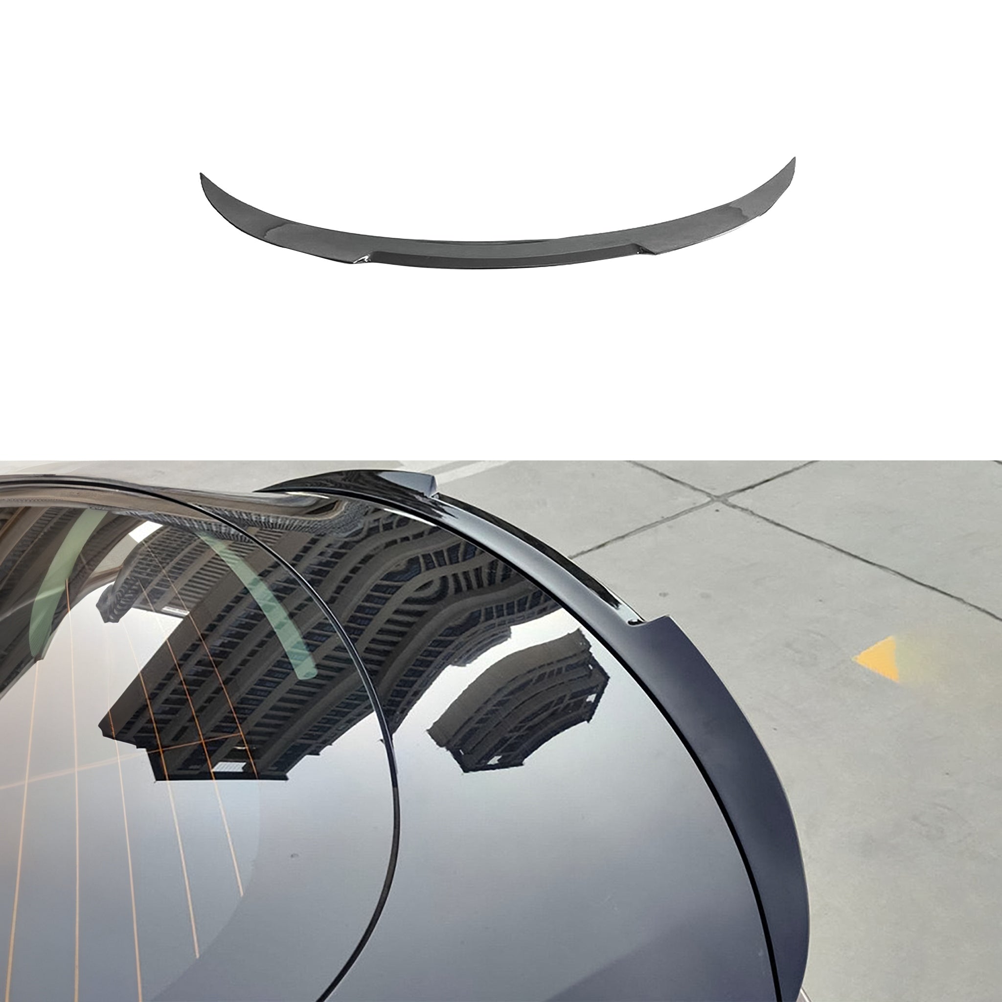 RZ Style Trunk Lip Spoiler for Tesla Model 3 Highland 2024+ - Carbon Fiber Rear Spoiler - Enhances Aerodynamics & Sporty Look - Perfect for Street Racing & Car Shows