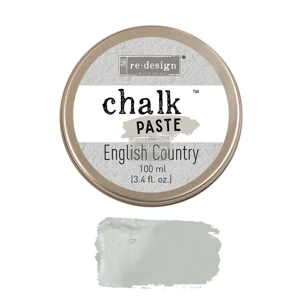 Prima Marketing Inc. Redesign Chalk Paste - English Country Style Decoupage Medium for DIY Scrapbooking, Home Decor & Vintage Craft Projects