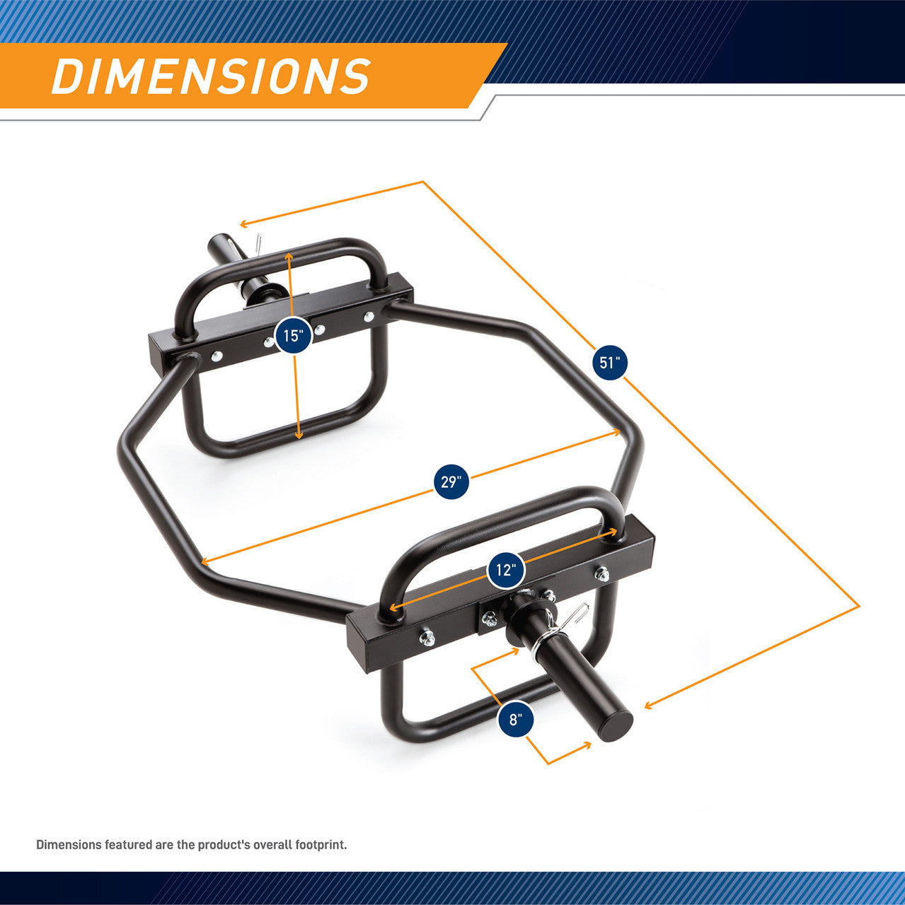 Marcy HTB 6976 Olympic Hex Trap Bar with Raised Handles - Heavy Duty Shrug Bar for Deadlifts, Squats & Strength Training | Home Gym & Commercial Use