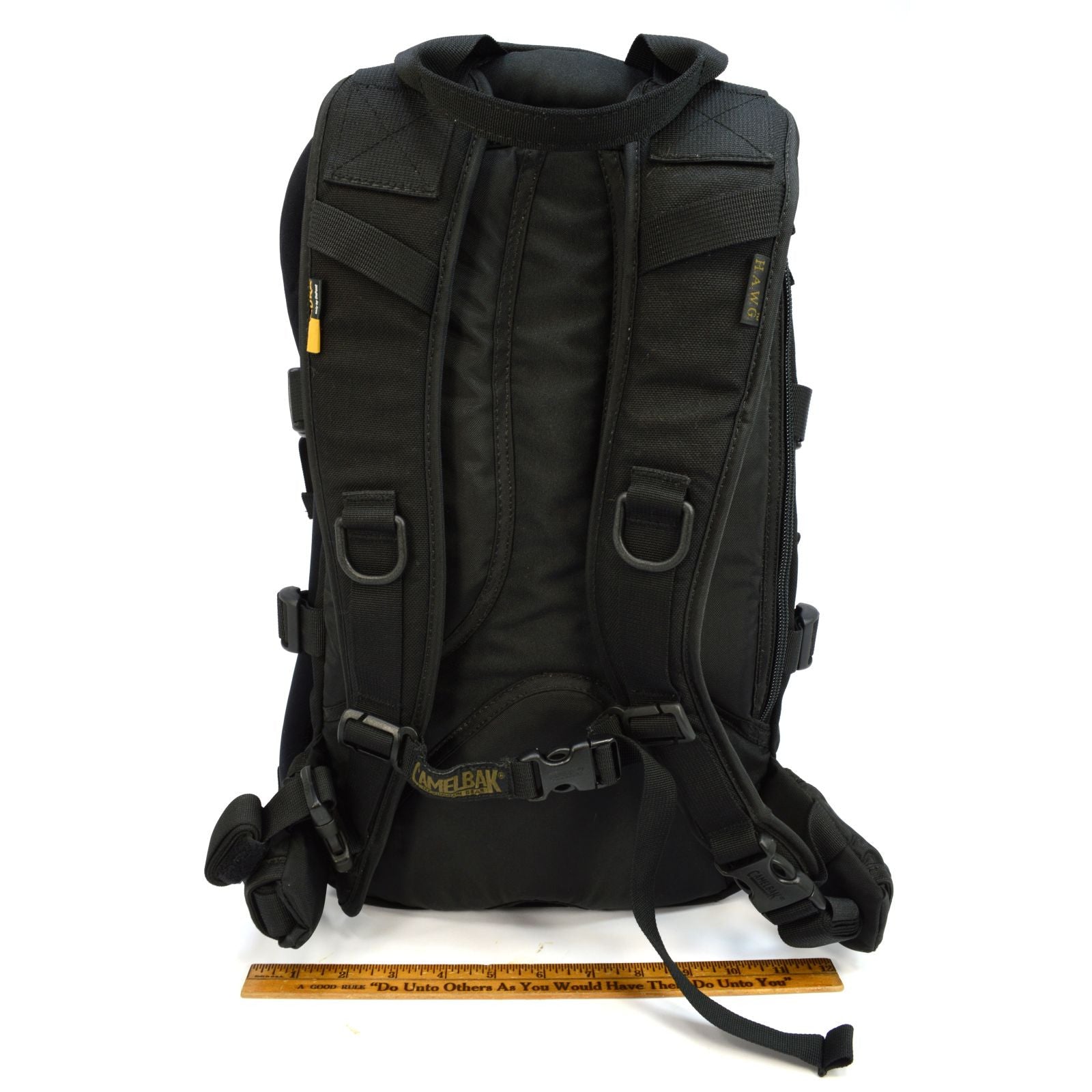 CAMELBAK HAWG 3L/100oz Hydration Pack - 73000 MAXIMUM GEAR HydroLink - Black Tactical Backpack for Hiking, Biking & Outdoor Adventures