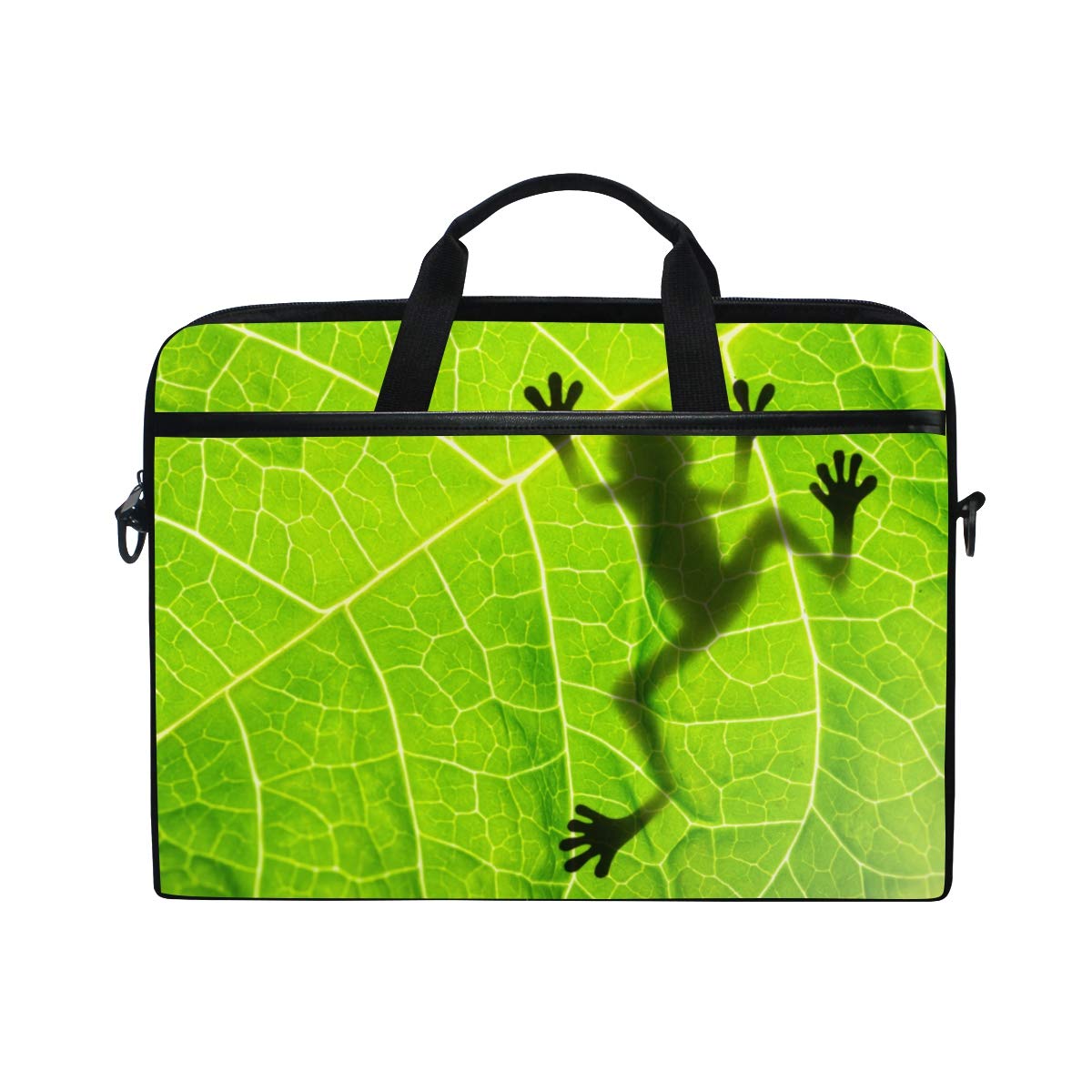 Stylish Frog Print Laptop Bag for Men & Women - Waterproof 15.6 Inch Computer Case - Perfect for Work, School & Travel - Cute Animal Design Backpack (2030148)