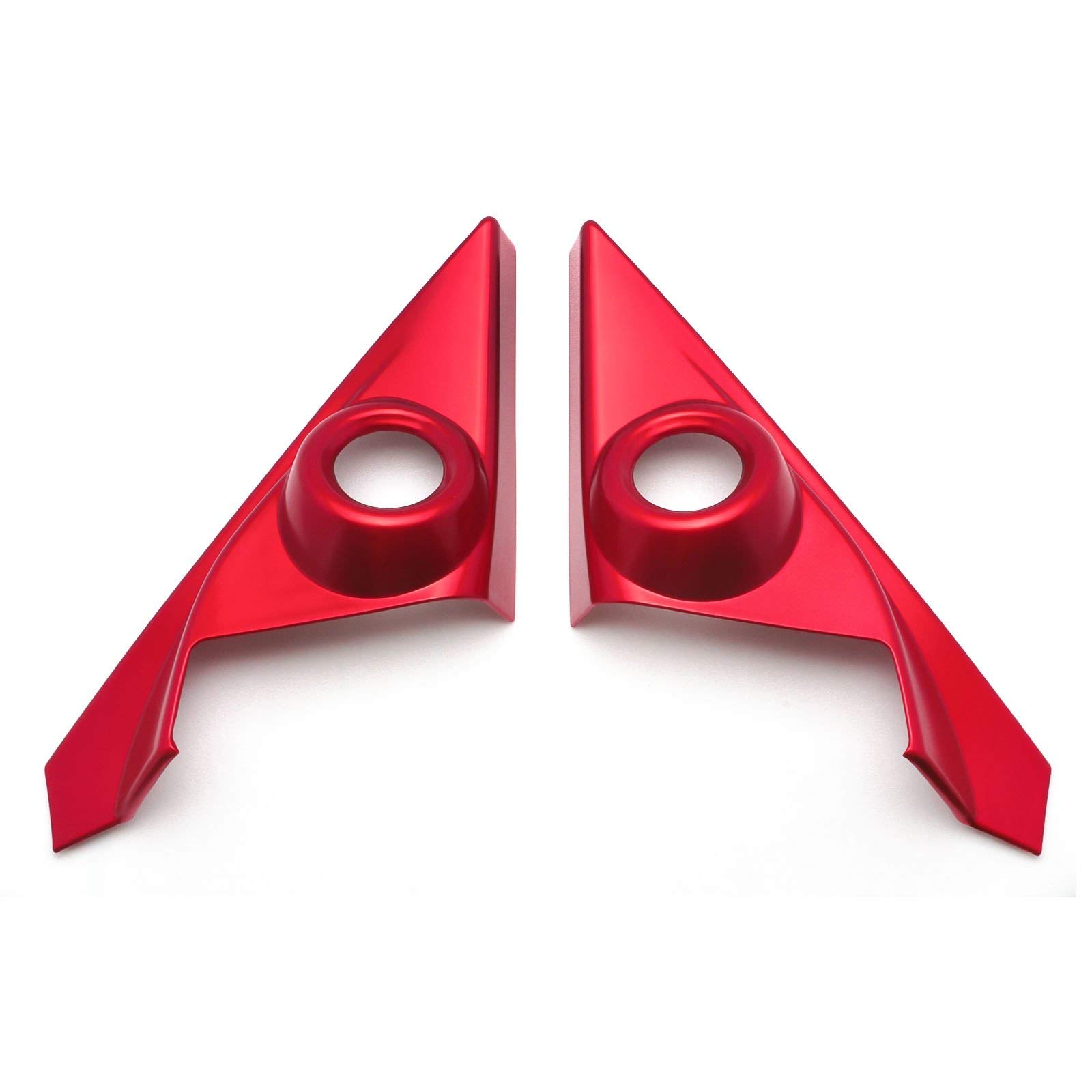 Xotic Tech A-Pillar Speaker Door Audio Cover Trim - Sporty Red - Compatible with 2016-2021 Honda Civic 10th Gen - Custom Car Interior Upgrade for Enhanced Audio Experience