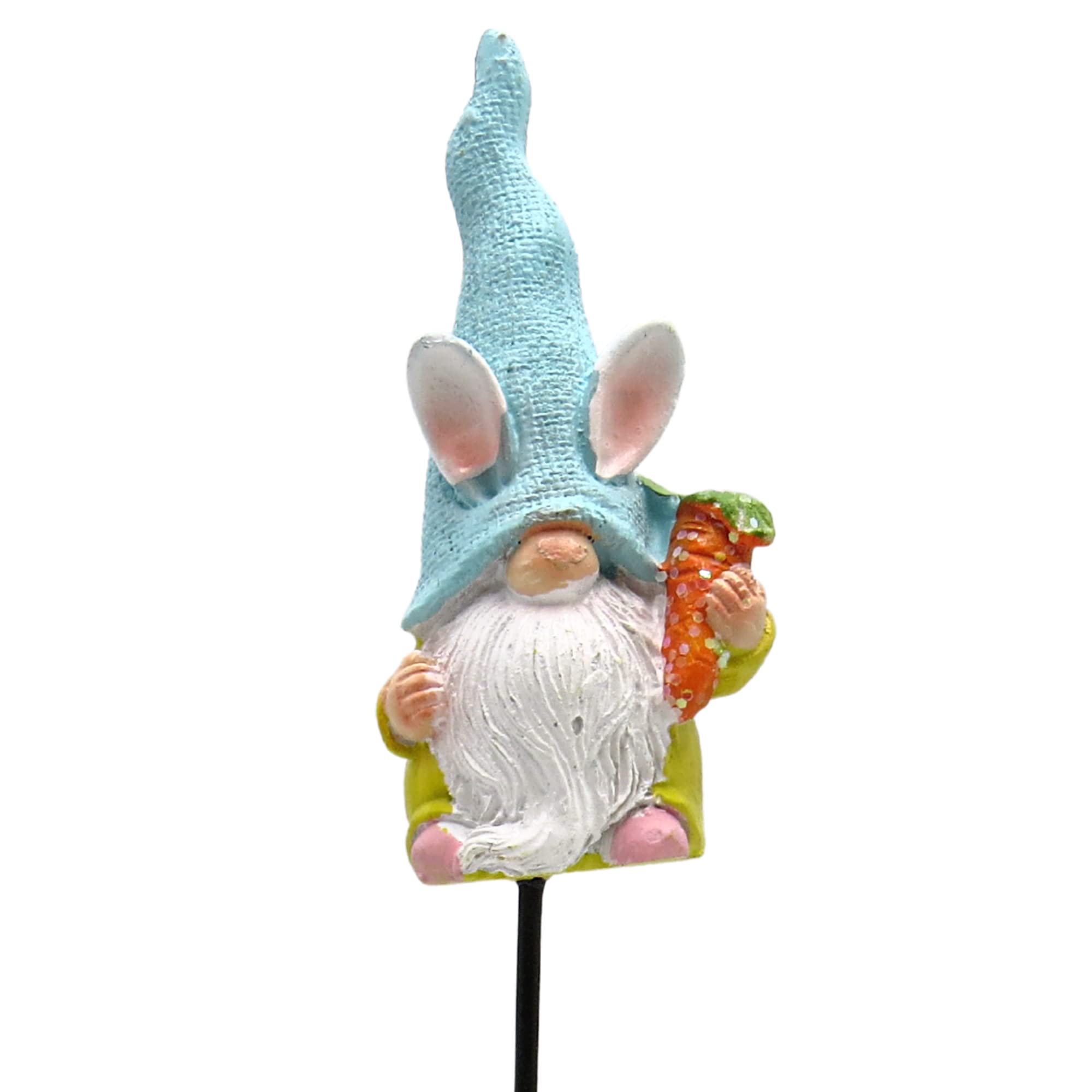 Needzo Miniature Spring Garden Gnome Statue - Pastel Bunny Ear Gnome Lawn Decor (2-Pack, 11 Inch) - Easter Outdoor Home Decorations, Perfect Gift for Gardeners & Nature Lovers - Ideal for Yard, Patio, Flower Beds & Seasonal Displays