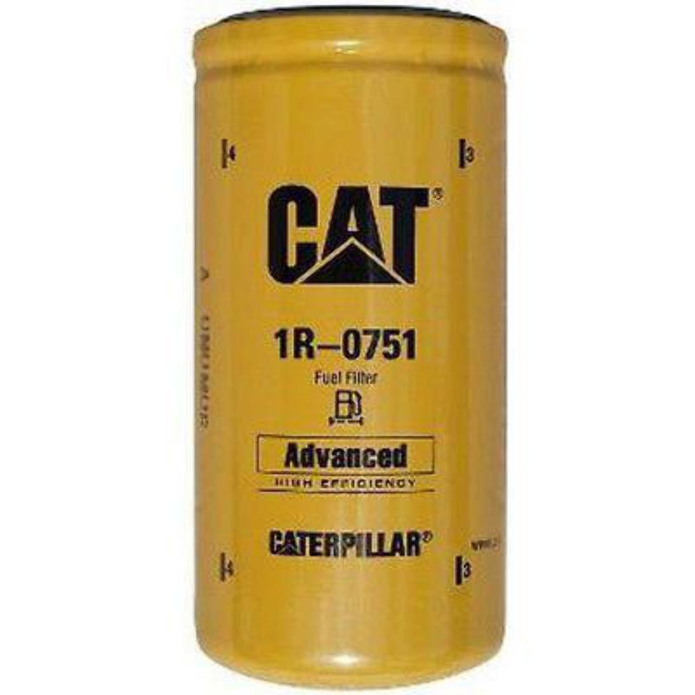 Caterpillar 1R-0751 High Efficiency Fuel Filter - 3 Pack for Heavy Duty Trucks & Construction Equipment | Replacement for Excavators, Bulldozers & Diesel Engines | Improved Engine Performance & Fuel Economy