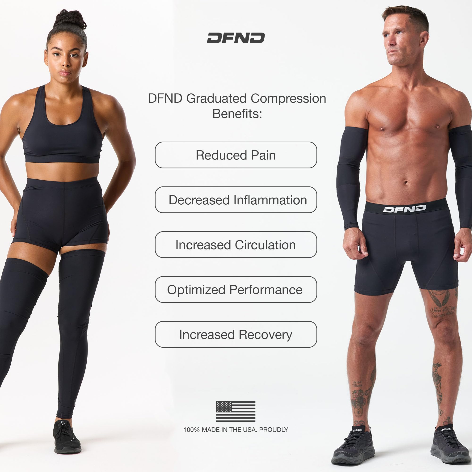 Men's Recover Rx Compression Pants for Workout & Recovery - High Performance Leggings for Running, Gym, Yoga & Post-Exercise Support