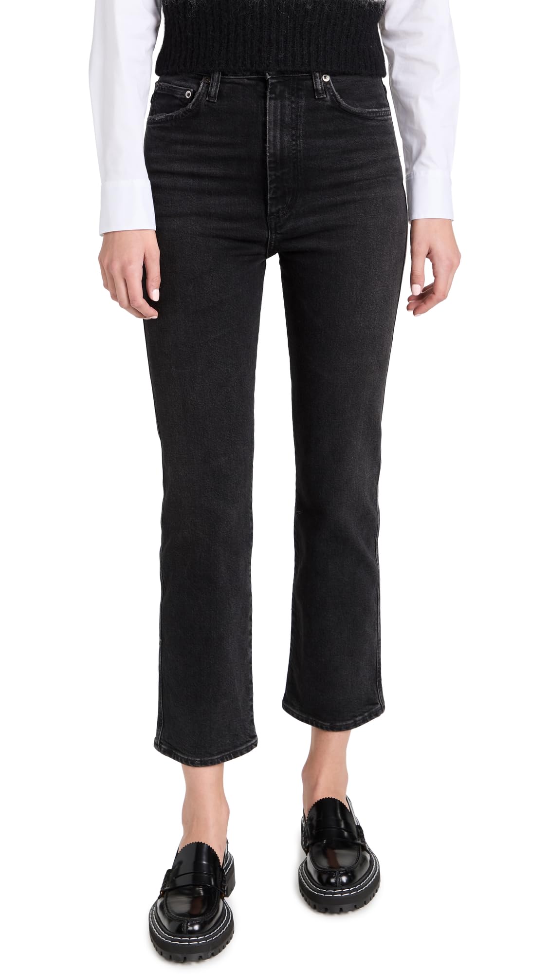 AGOLDE Women's High Waist Kick Flare Jeans - Vintage Denim Pants for Casual & Night Out | Perfect for Date Nights, Parties & Everyday Wear