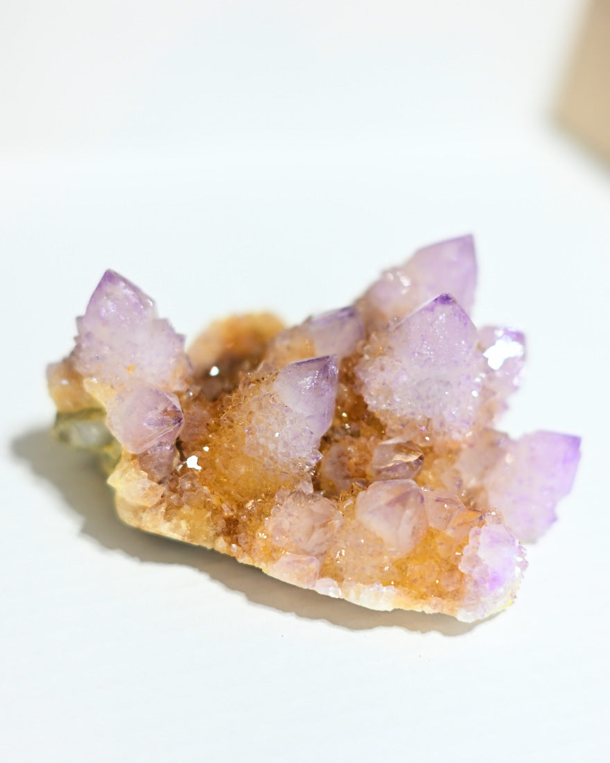 Natural Amethyst Spirit Cactus Quartz Crystal - Healing Stone for Meditation, Energy Cleansing & Home Decor | Spiritual Gift for Reiki, Yoga & Chakra Balancing