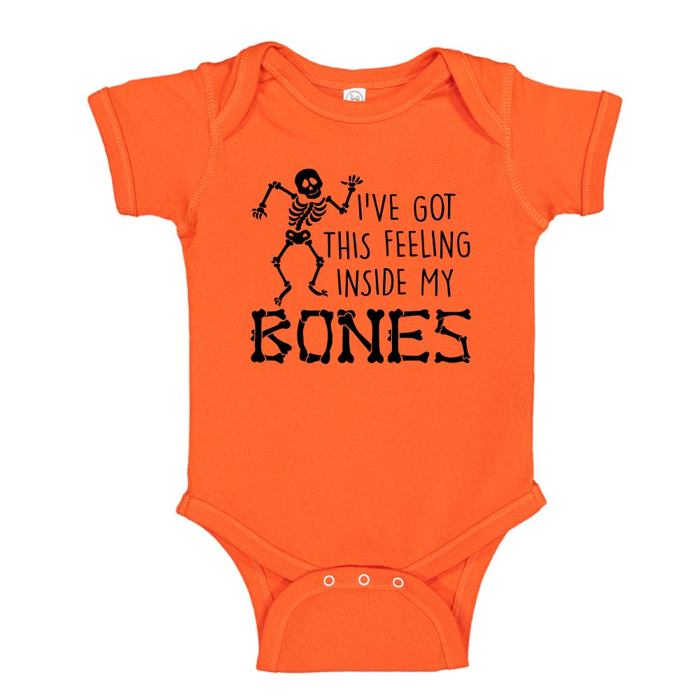 Halloween Baby Bodysuit & Toddler T-Shirt - Cute 'I've Got This Feeling Inside My Bones' Costume for Infants & Kids - Perfect for Trick-or-Treating, Halloween Parties & Photo Shoots