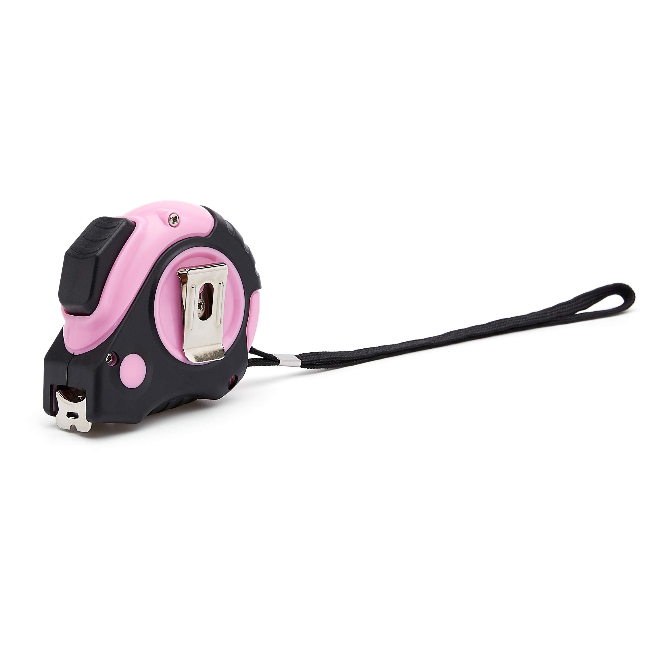 Amazon Basics 16-Foot Pink Tape Measure - Retractable, Durable & Easy to Read - Perfect for DIY Projects, Home Improvement & Crafting