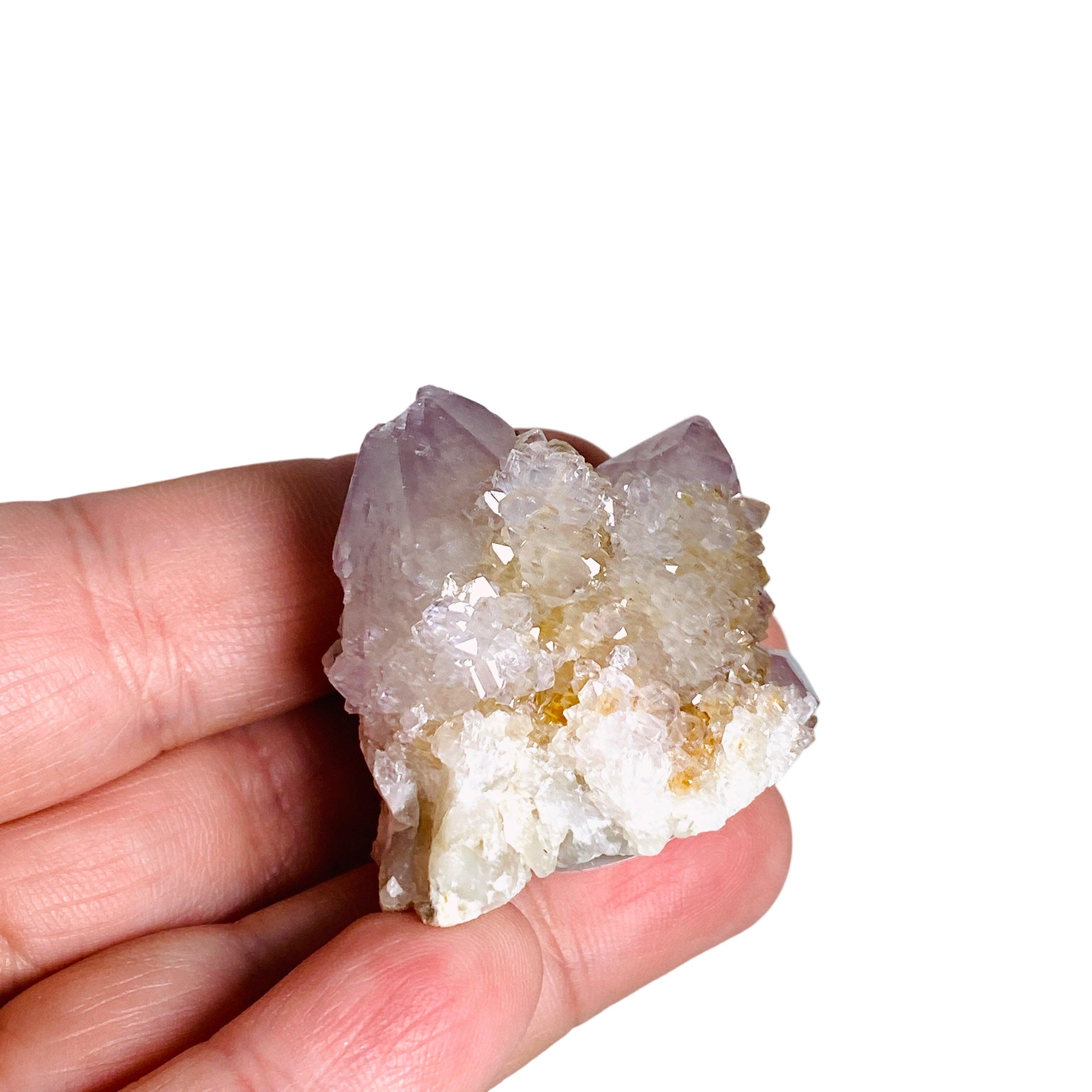 Small Spirit Quartz Cluster SPQC - Natural Healing Crystal for Meditation, Reiki & Energy Work - Perfect for Home Decor, Office Desk & Spiritual Practices