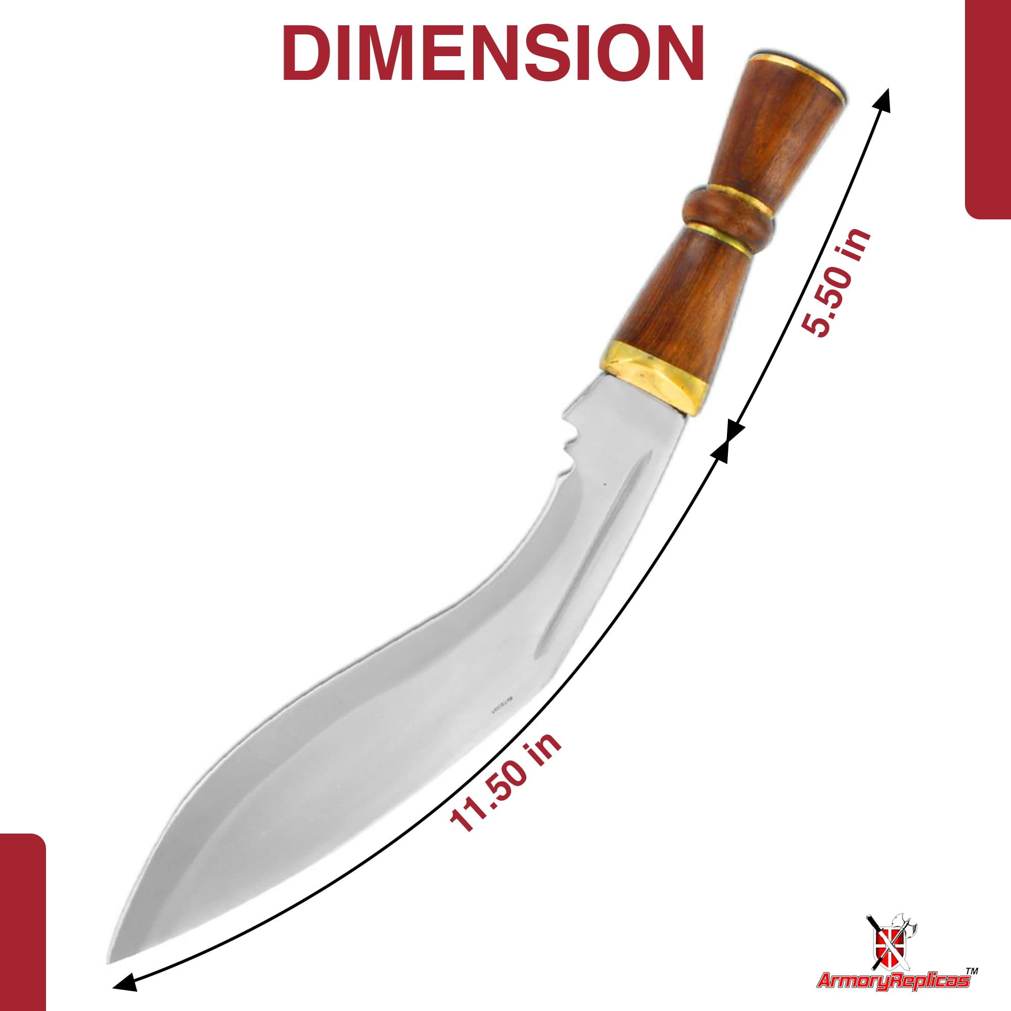 Authentic Hand-Forged Kukri Machete - Traditional Gurkha Knife for Outdoor Survival, Camping & Bushcraft | High Carbon Steel Blade