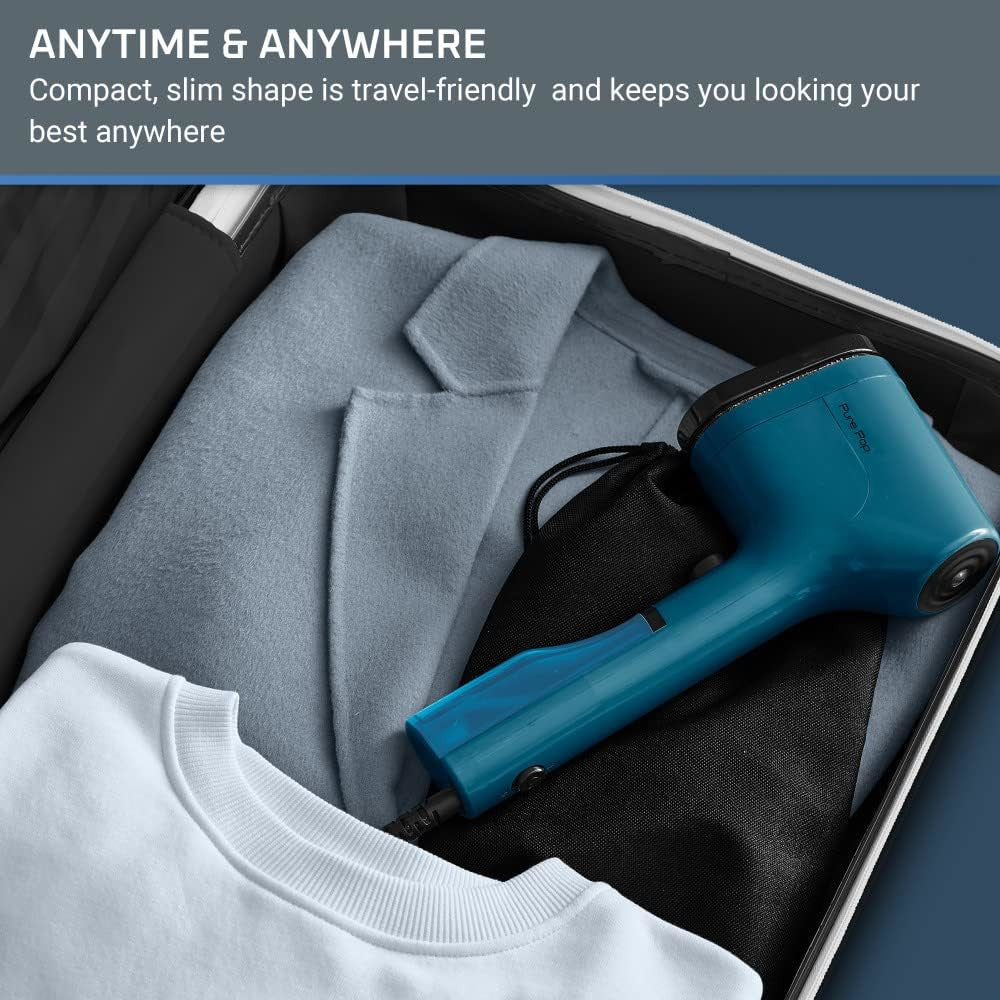 ROWENTA DR2020 Powerful Handheld Garment Steamer - Removes Wrinkles Quickly | Blemished Packaging with Full Warranty | Perfect for Travel, Home Use & Professional Clothing Care